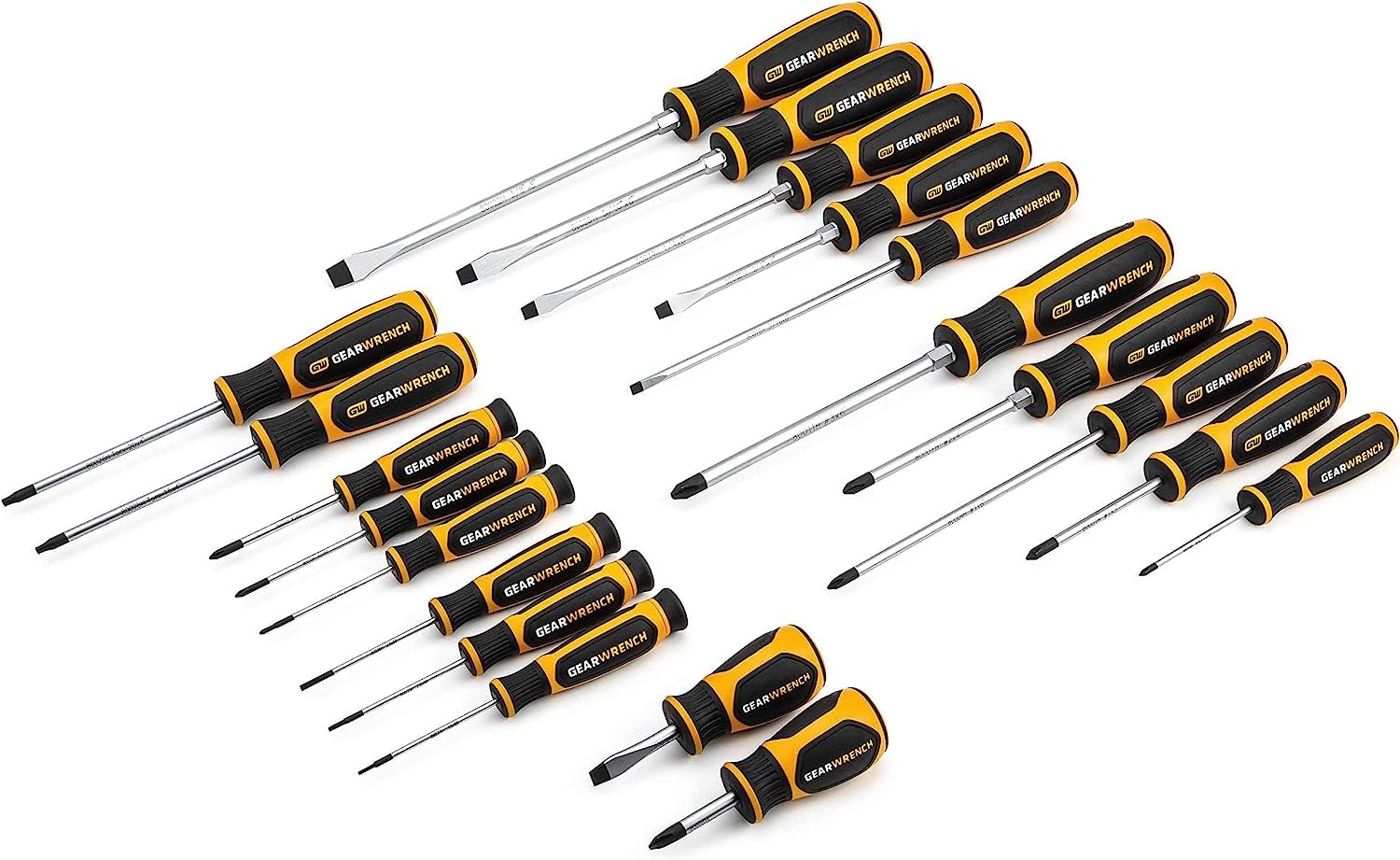 gearwrench-80066h-20-pc-phillips-slotted-torx-dual-material-screwdriver-set image 1