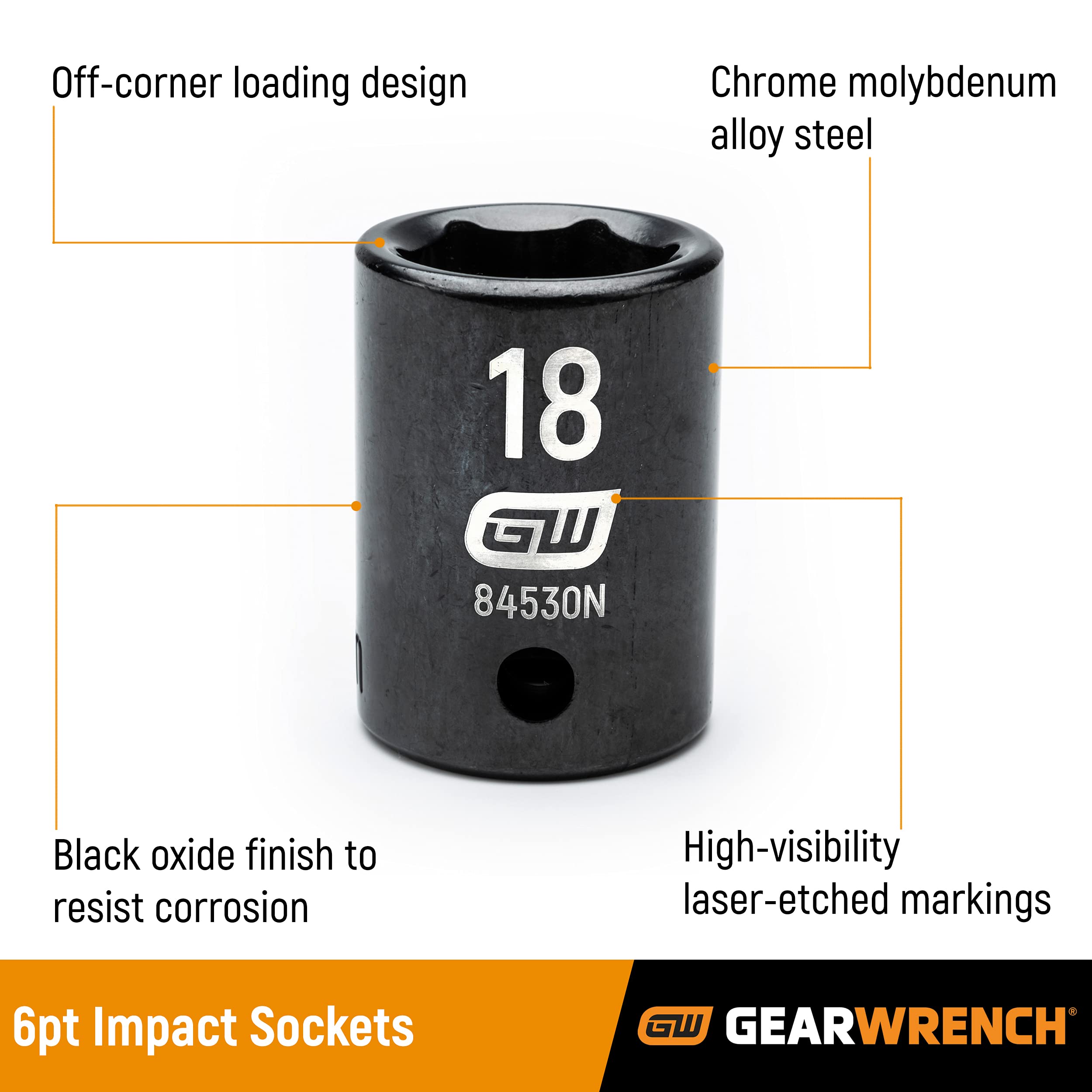 gearwrench-89095-65-piece-1-2-drive-standard-deep-sae-mm-impact-socket-set image 2