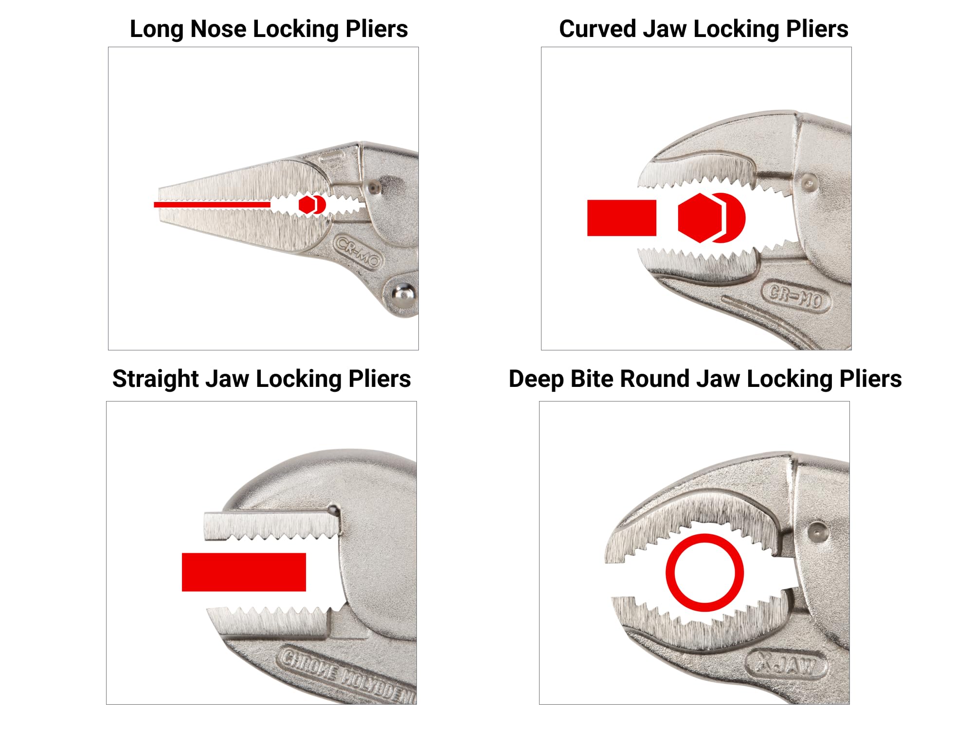 tekton-plk99904-locking-pliers-set-with-rack-10-piece-with-curved-jaw-straight-j image 2