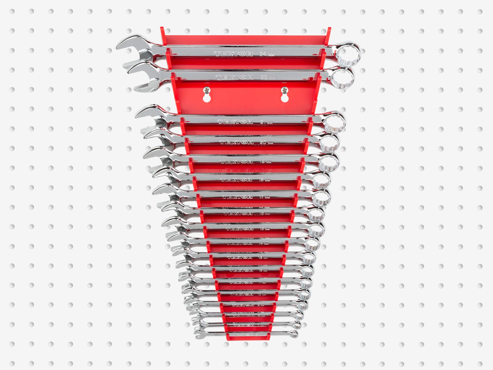 tekton-19-tool-combination-wrench-organizer-rack-red-org29219-made-in-usa image 6