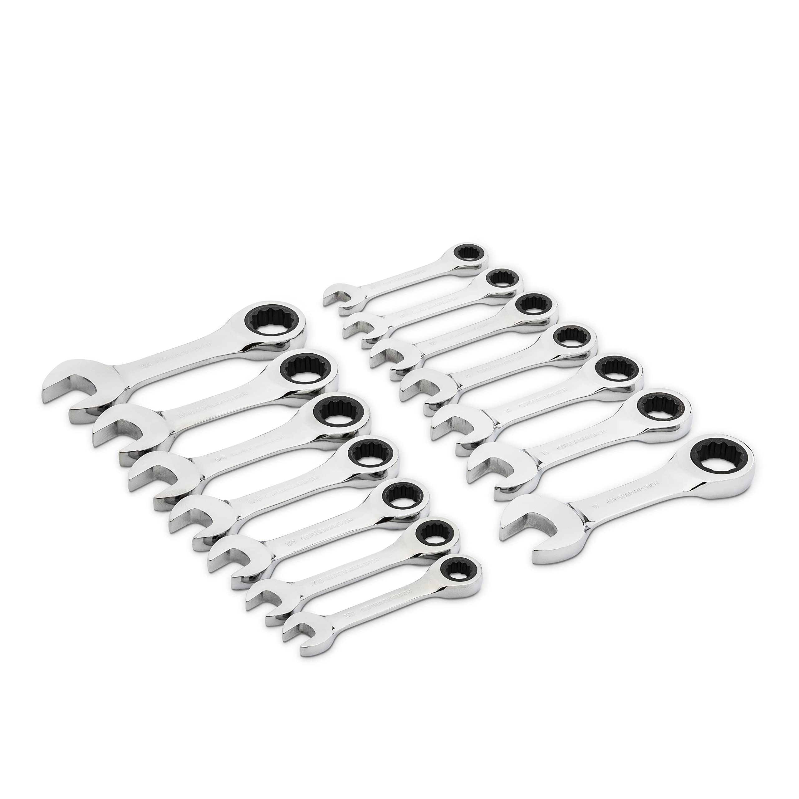 gearwrench-85206-14-pc-12-point-stubby-ratcheting-combination-wrench-set-sae-met image 4