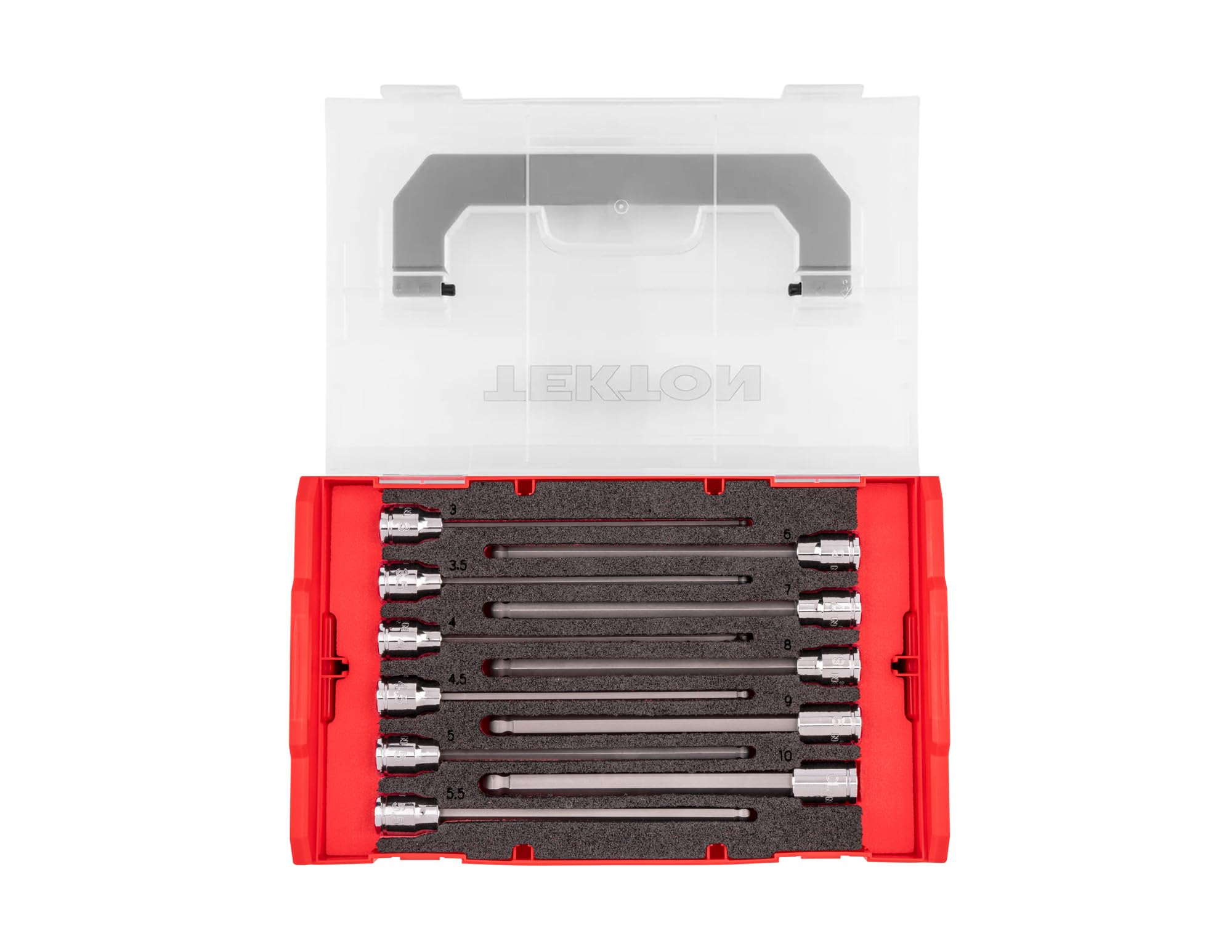 tekton-shb91703-3-8-inch-drive-long-ball-end-hex-bit-socket-set-11-piece-metric- image 1
