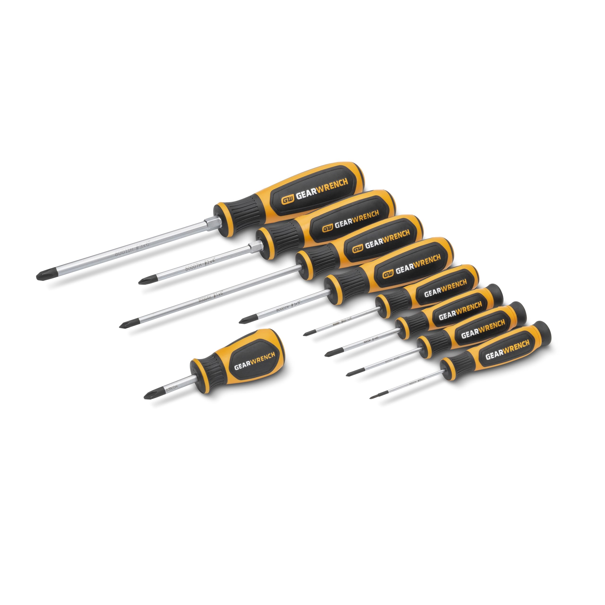 gearwrench-gwmsscrph-9-piece-phillips-dual-material-screwdriver-set-with-foam-st image 2
