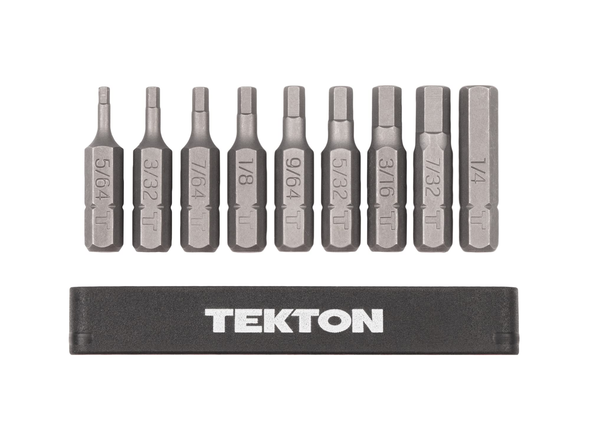 tekton-1-4-inch-hex-bit-set-with-rail-9-piece-5-64-1-4-in-30-mm-extra-length-bit image 2