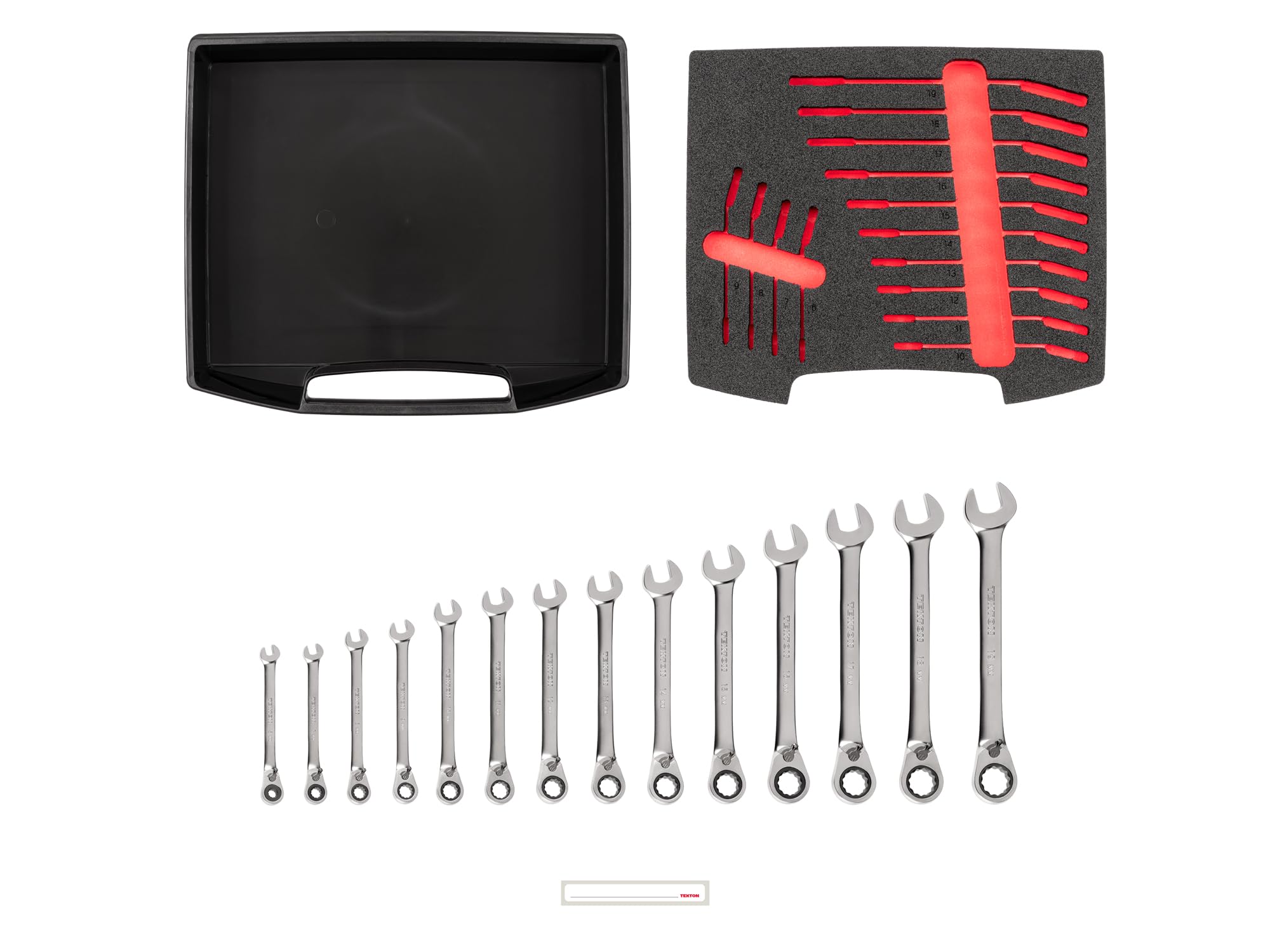 tekton-olb94204-reversible-ratcheting-combination-wrench-set-14-piece-metric-6-1 image 2
