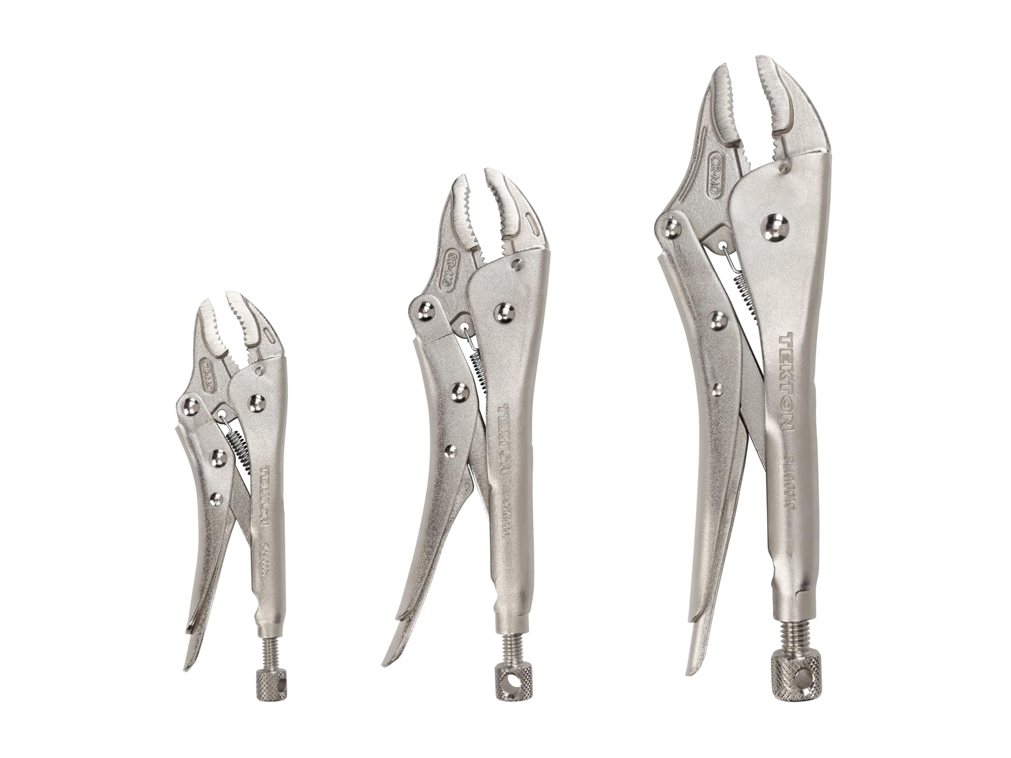 tekton-plk90104-curved-jaw-locking-pliers-set-3-piece-5-7-10-inch-4140-cr-mo-ste image 1