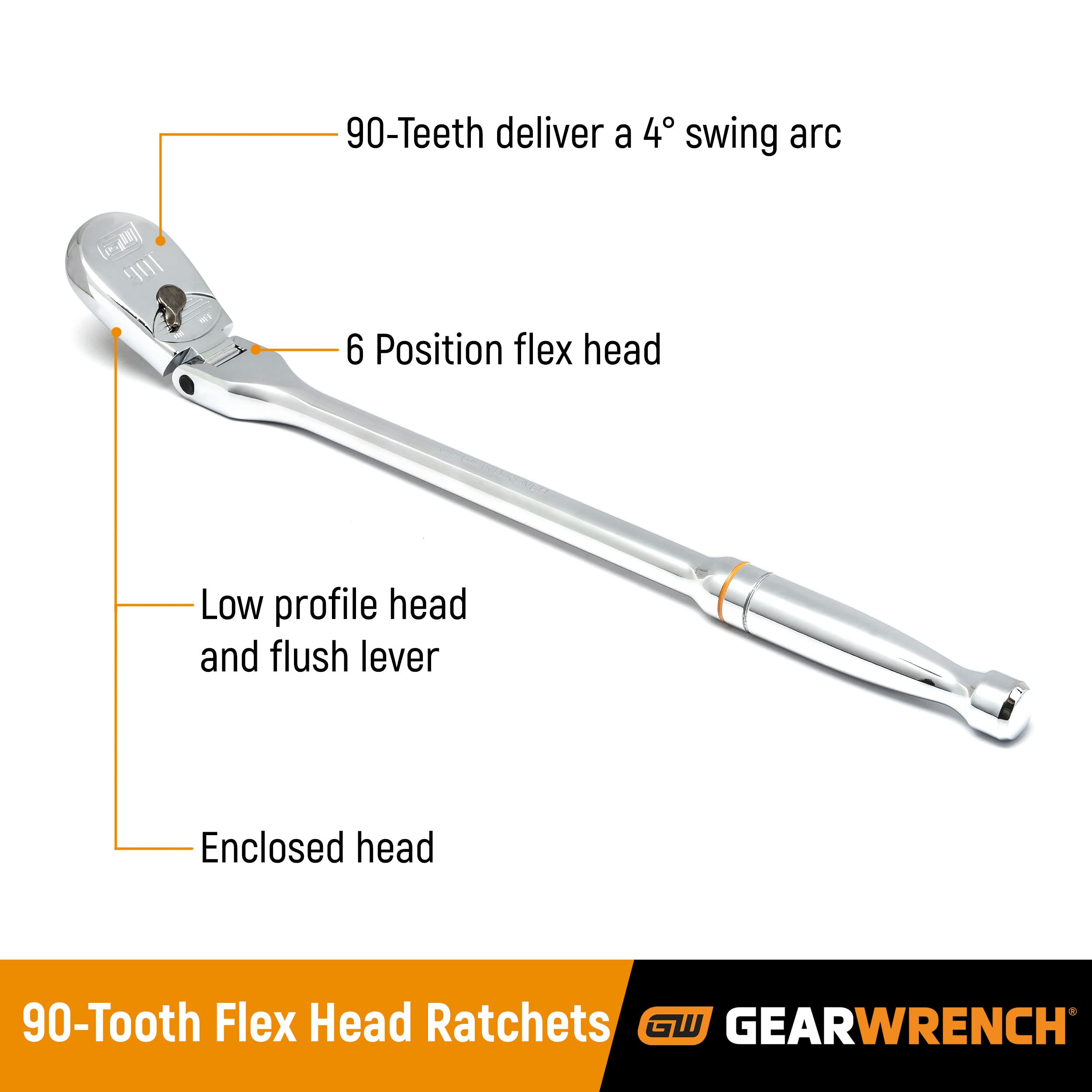 gearwrench-86520-18-piece-1-4-inch-drive-90t-ratchet-and-drive-tool-set-with-eva image 3