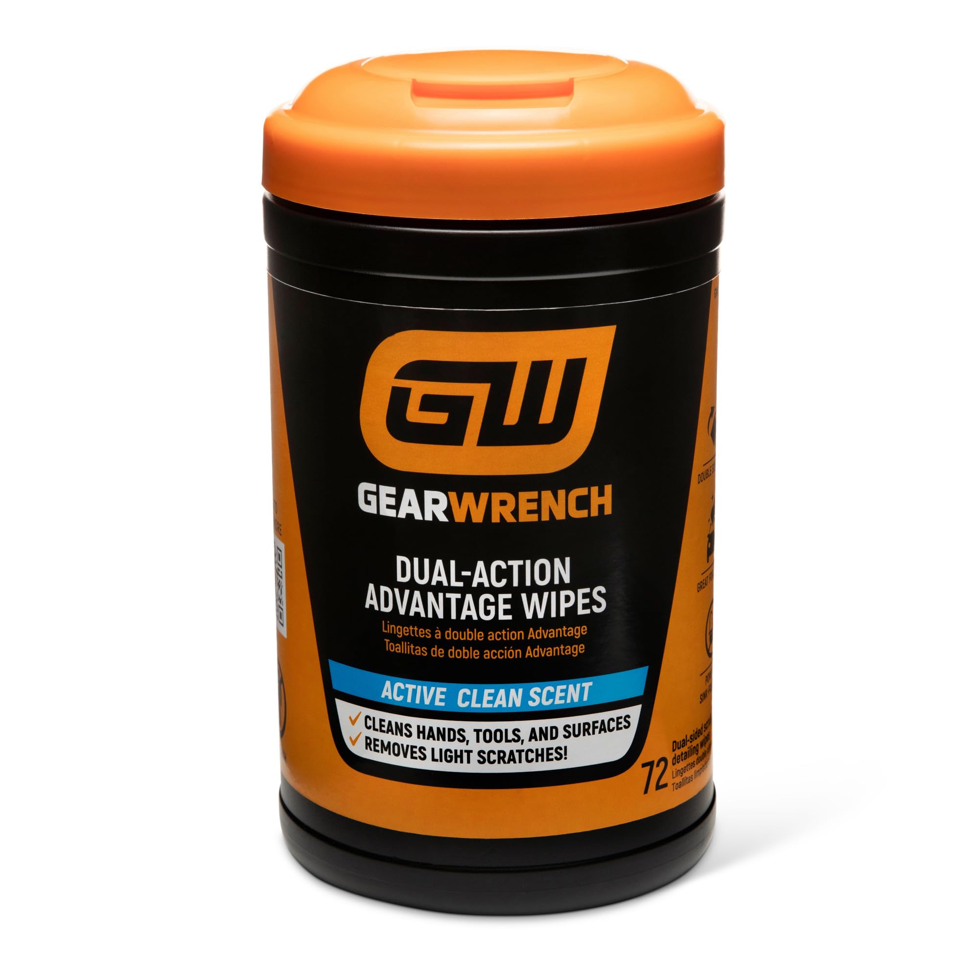 gearwrench-gwwipe72-72-count-heavy-duty-dual-textured-scrubbing-wipes-for-hands- image 1
