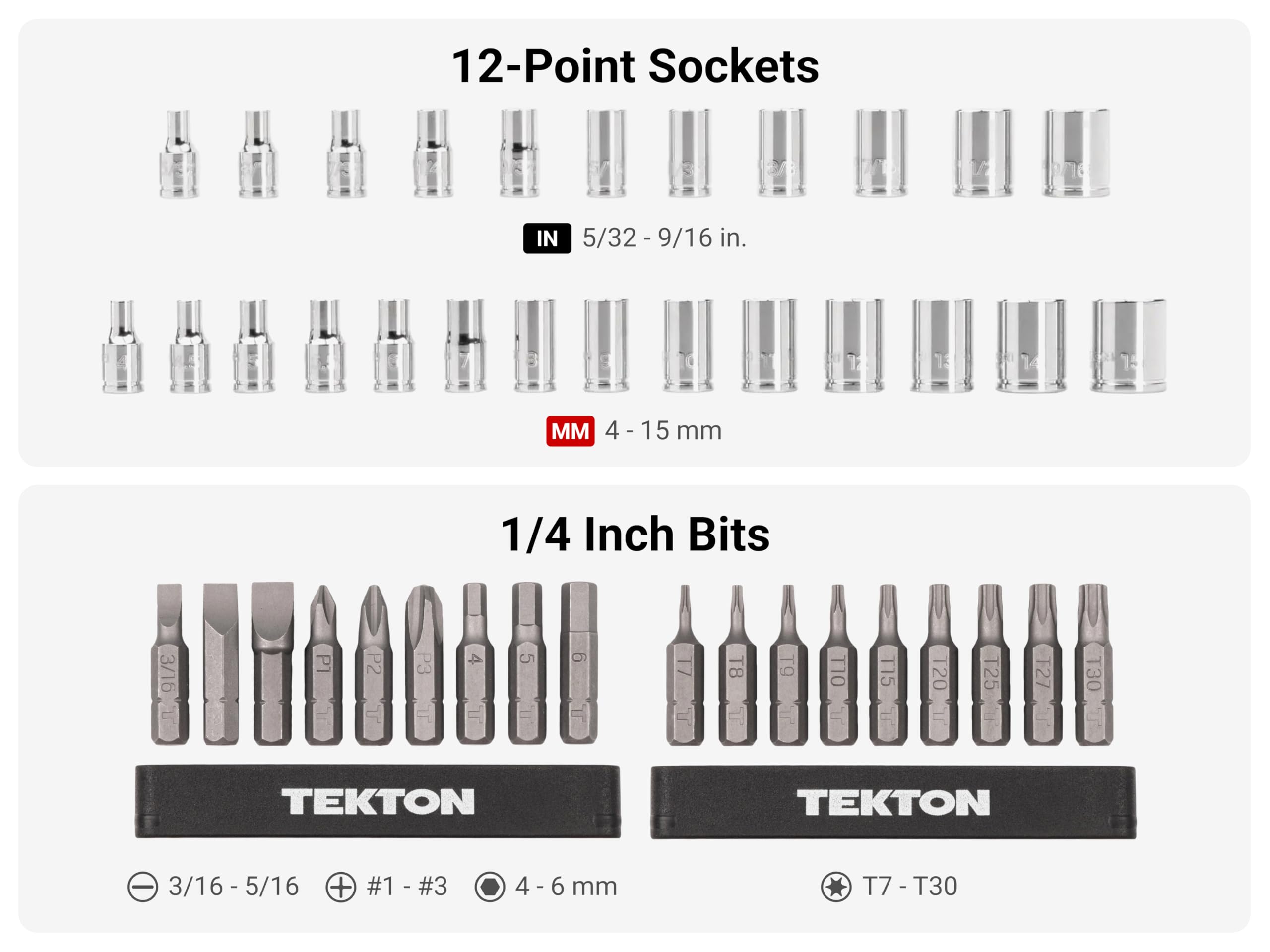 tekton-skt07905-1-4-inch-drive-12-point-small-engine-socket-bit-and-ratchet-set- image 5