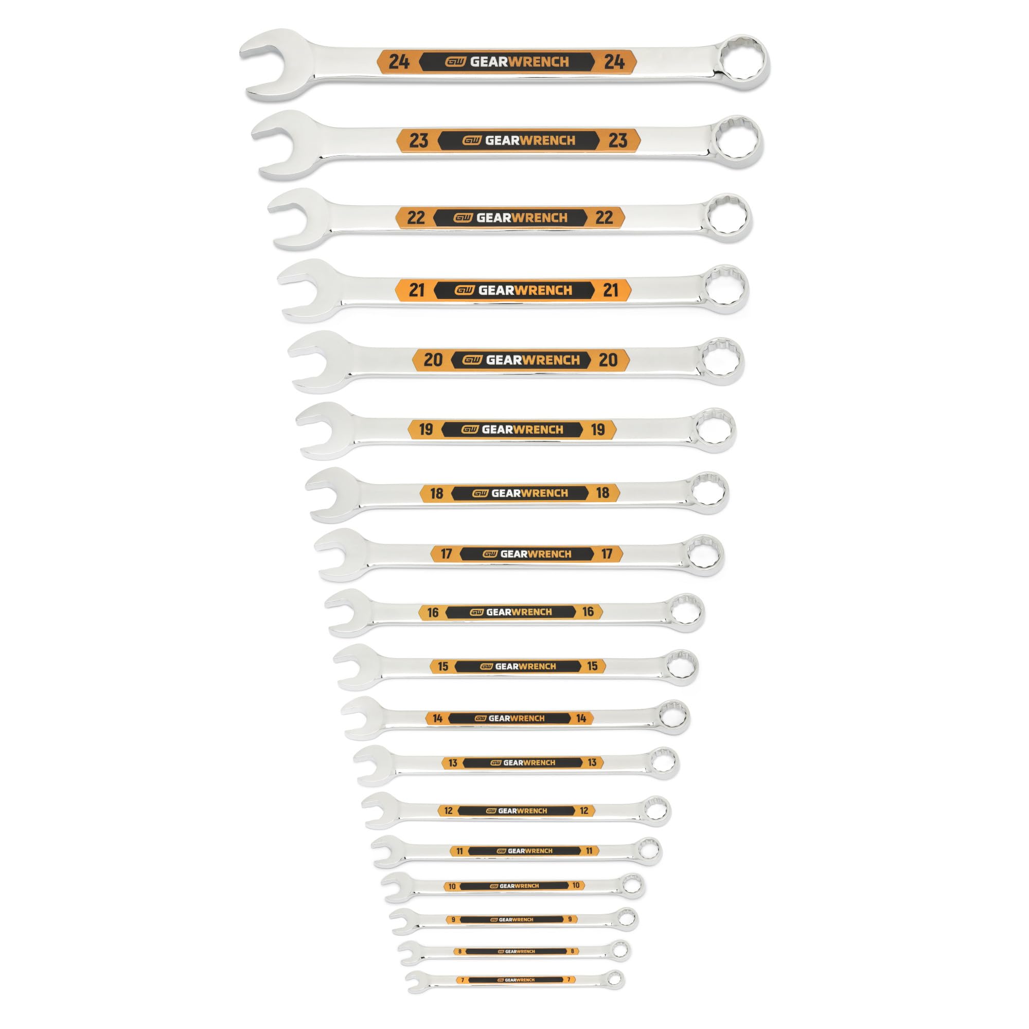 gearwrench-81901h-15-piece-sae-hi-viz-long-pattern-combination-wrench-set image 6