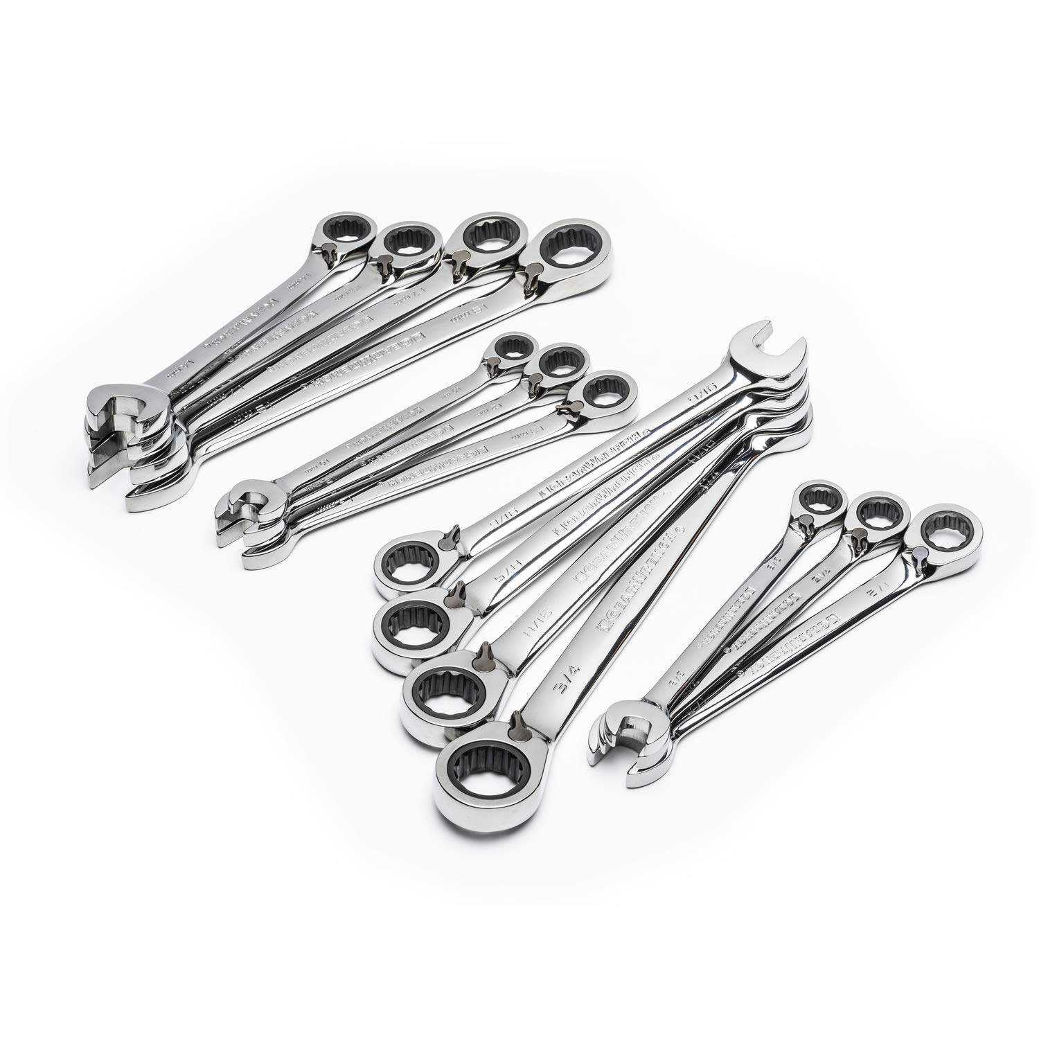 gearwrench-85142-14-pc-12-pt-reversible-ratcheting-combination-wrench-set-sae-me image 3