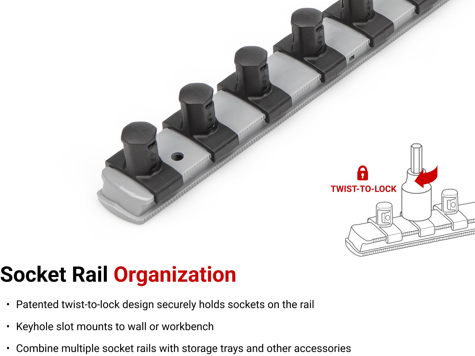 tekton-ost25224-1-4-inch-drive-socket-organizer-set-3-rails-tray-usa-made image 2