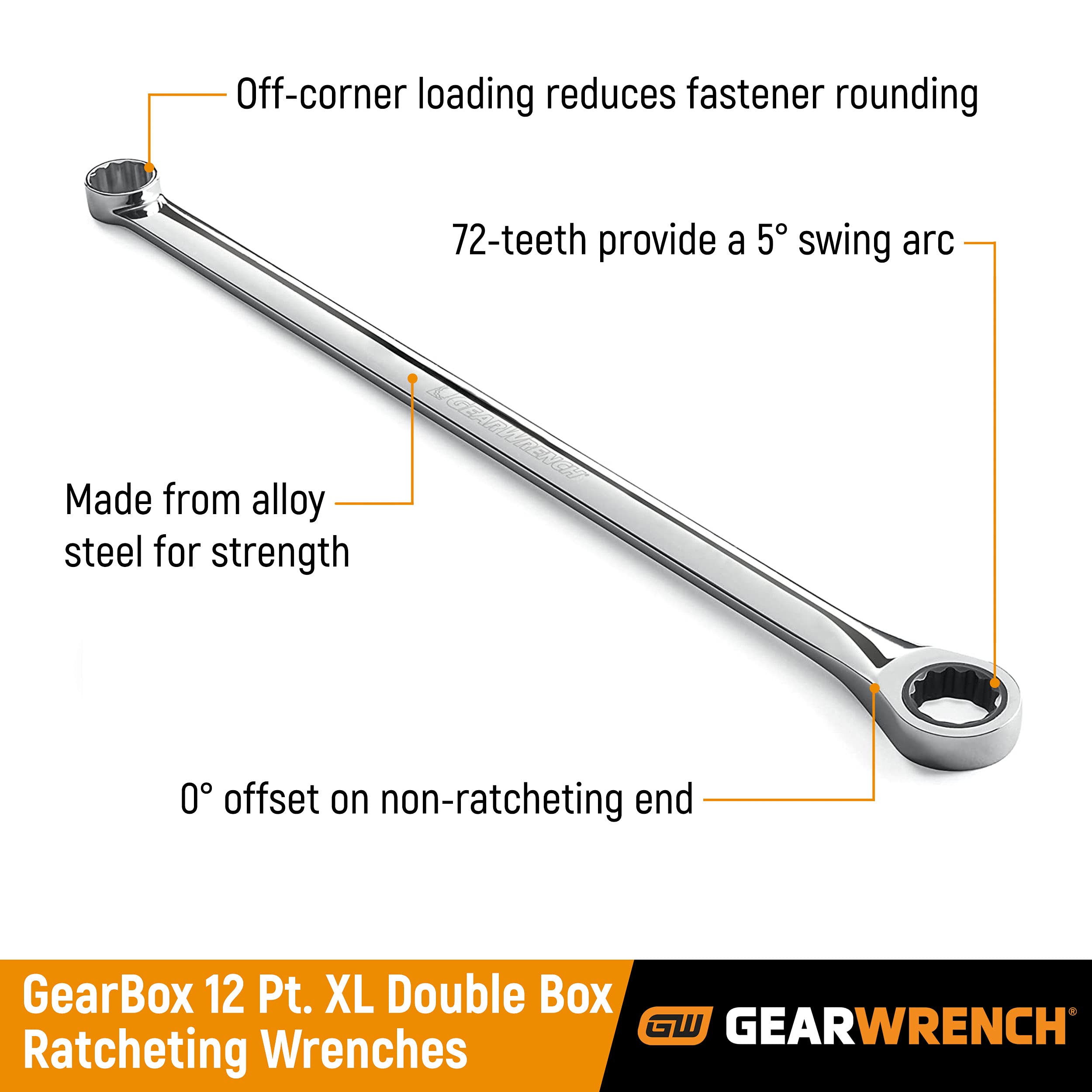 gearwrench-85988-12-piece-metric-gearbox-xl-double-box-end-ratcheting-wrench-set image 2