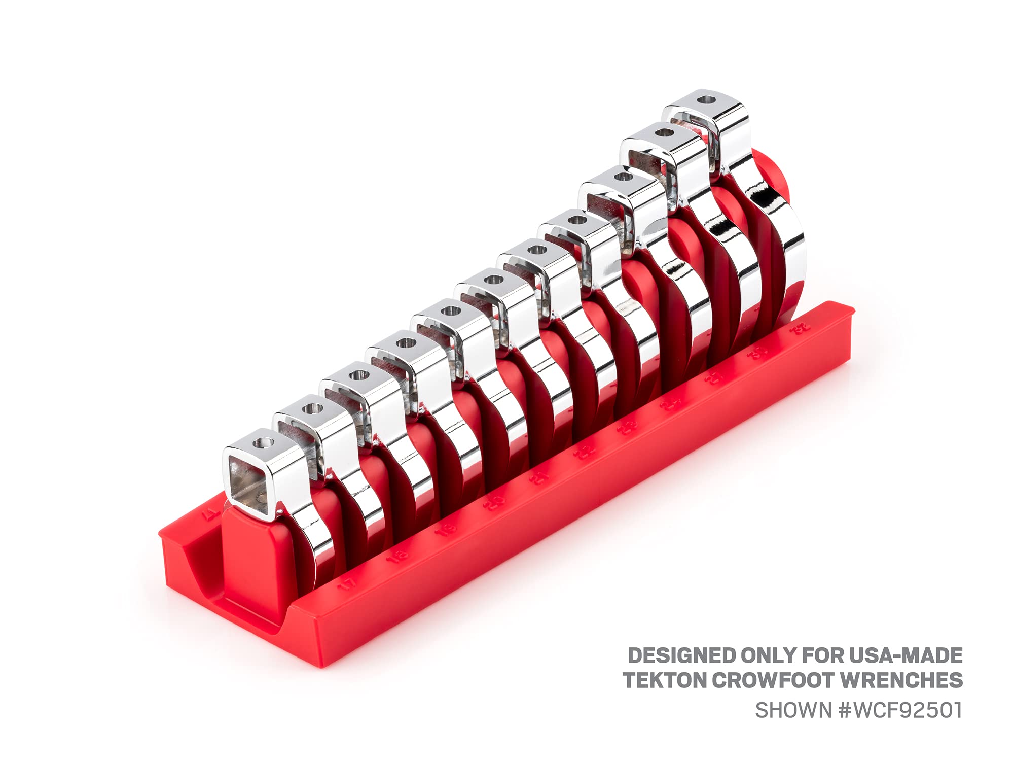 tekton-org26411-11-tool-1-2-inch-drive-crowfoot-wrench-organizer-rack-red-17-32- image 2