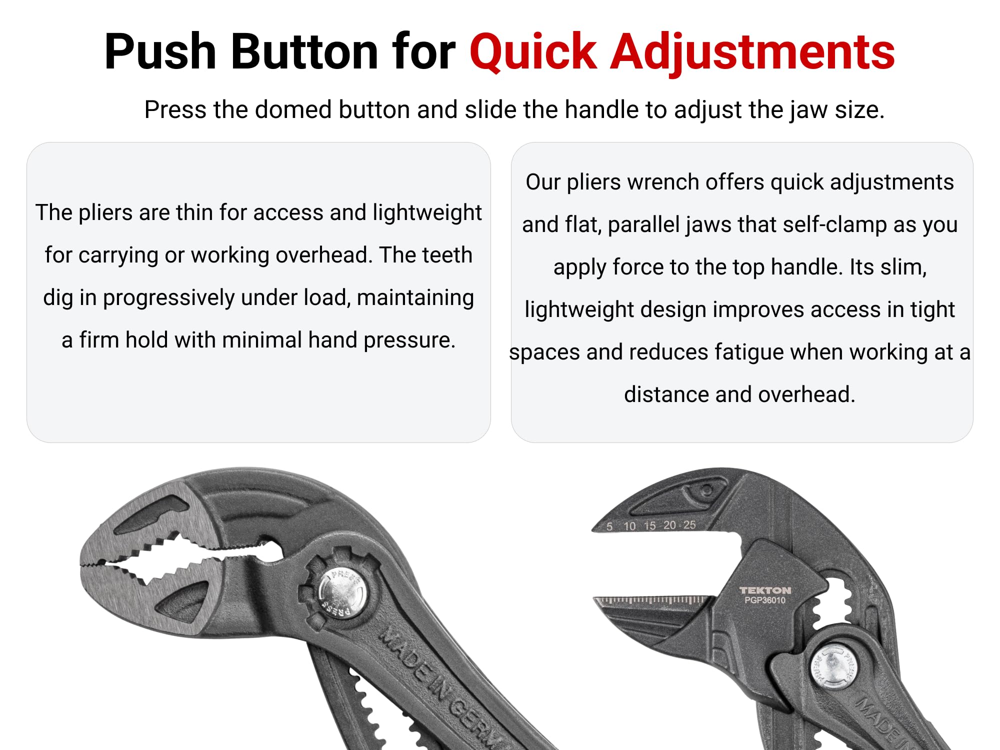 tekton-plr90001-2-piece-pliers-set-with-10-in-pliers-wrench-and-push-button-adju image 2