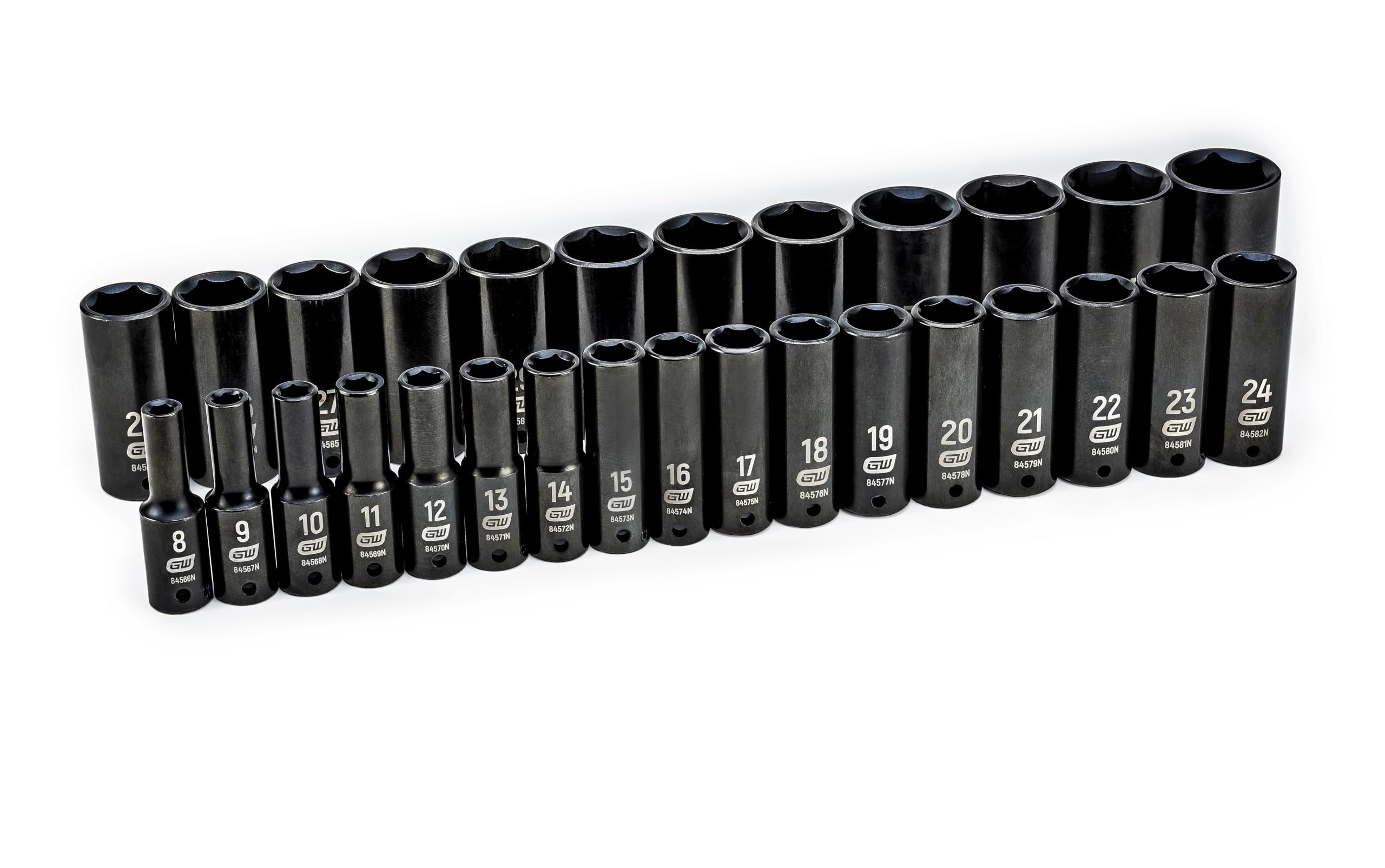 gearwrench-84935n-29-piece-1-2-inch-drive-6-point-deep-impact-socket-set-metric- image 1