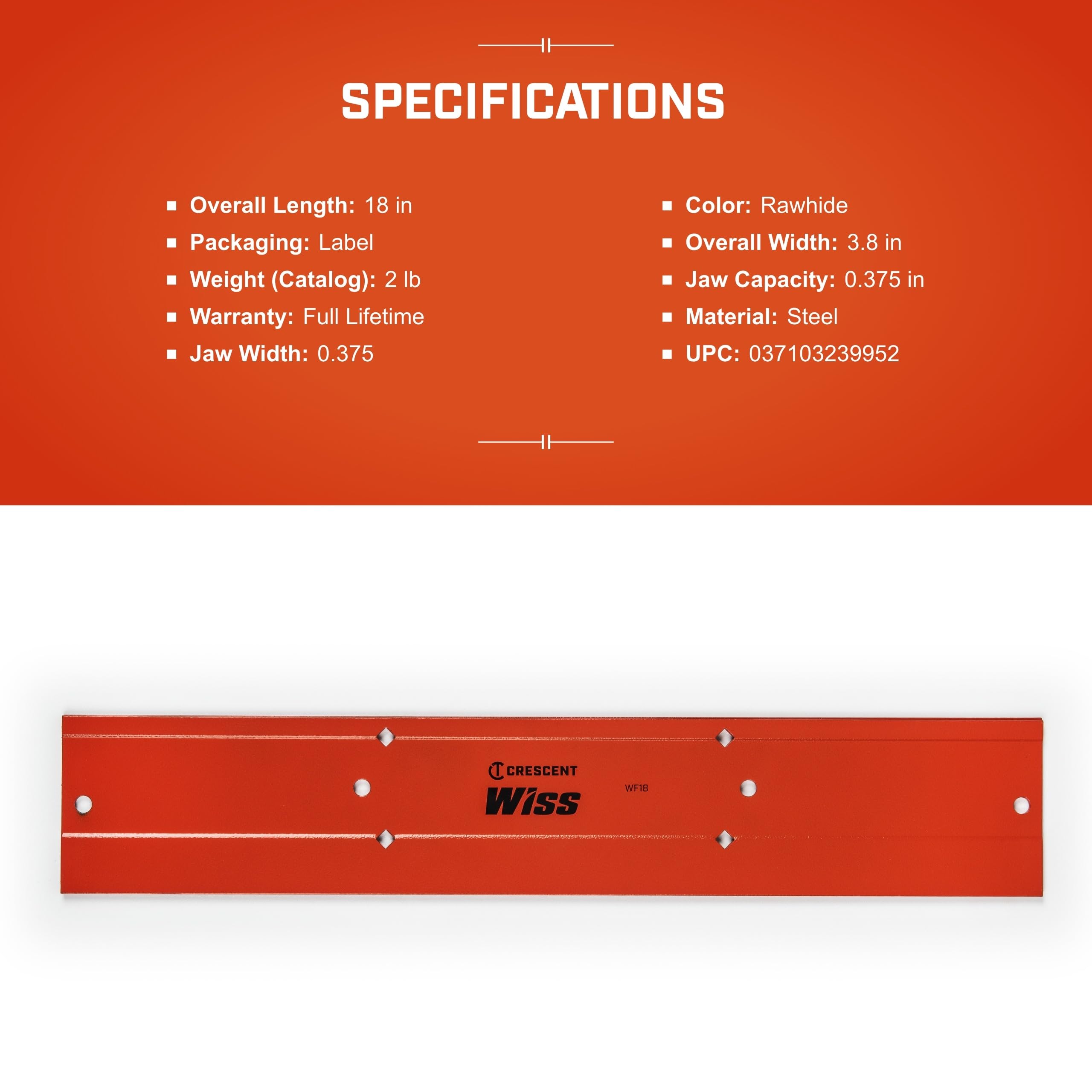 crescent-wiss-wf18-18-inch-folding-sheet-metal-bending-tool-16-gauge-steel-red image 3