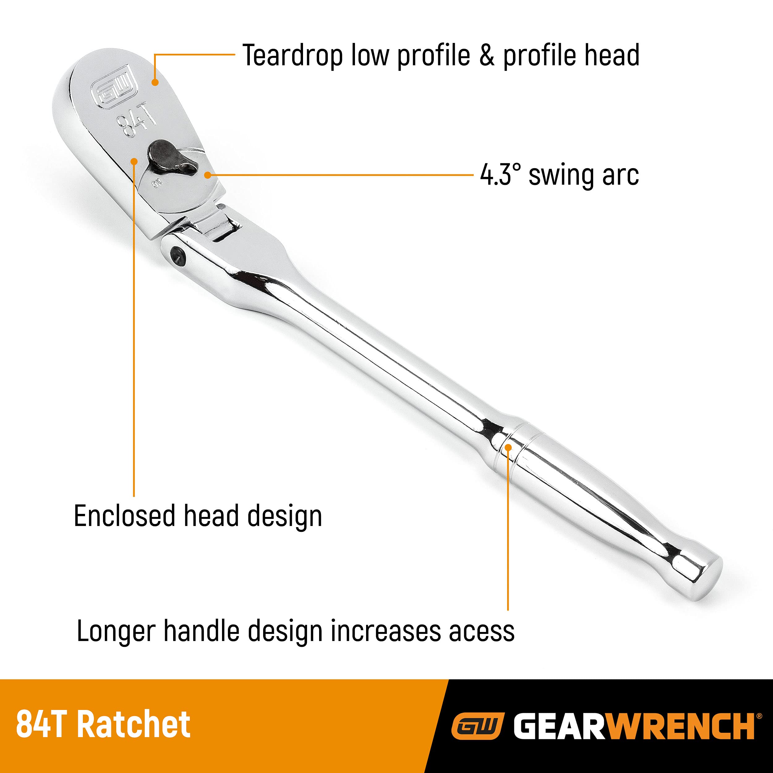 gearwrench-81230a-07-4-piece-84-tooth-flex-handle-ratchet-set-1-4-3-8-1-2-3-4-in image 2