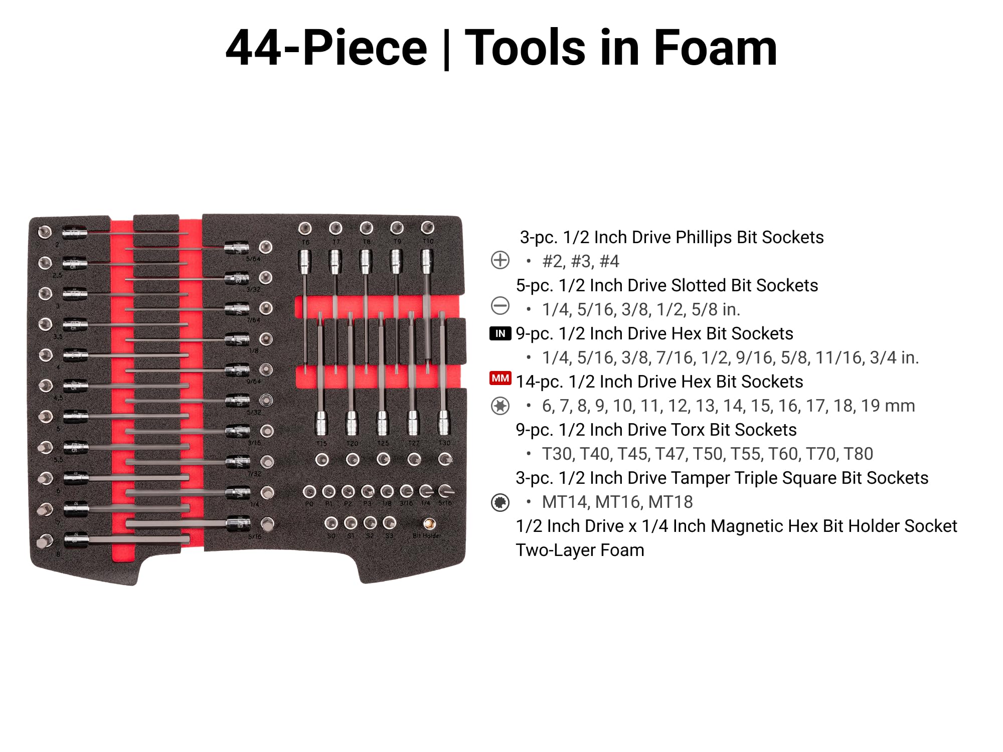 tekton-shb90701-1-4-inch-drive-standard-and-long-bit-socket-set-75-piece-with-l- image 3