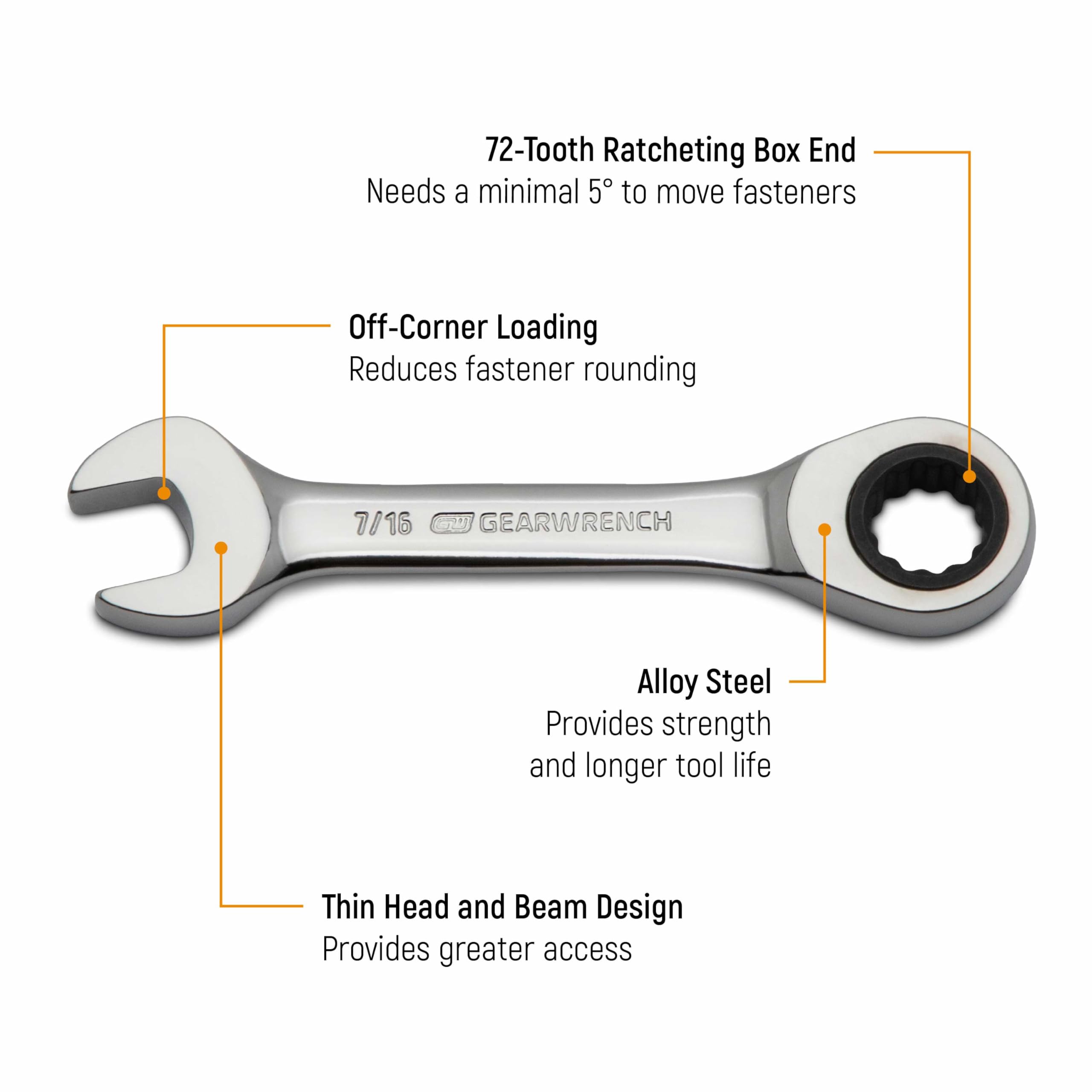 gearwrench-85206-14-pc-12-point-stubby-ratcheting-combination-wrench-set-sae-met image 3