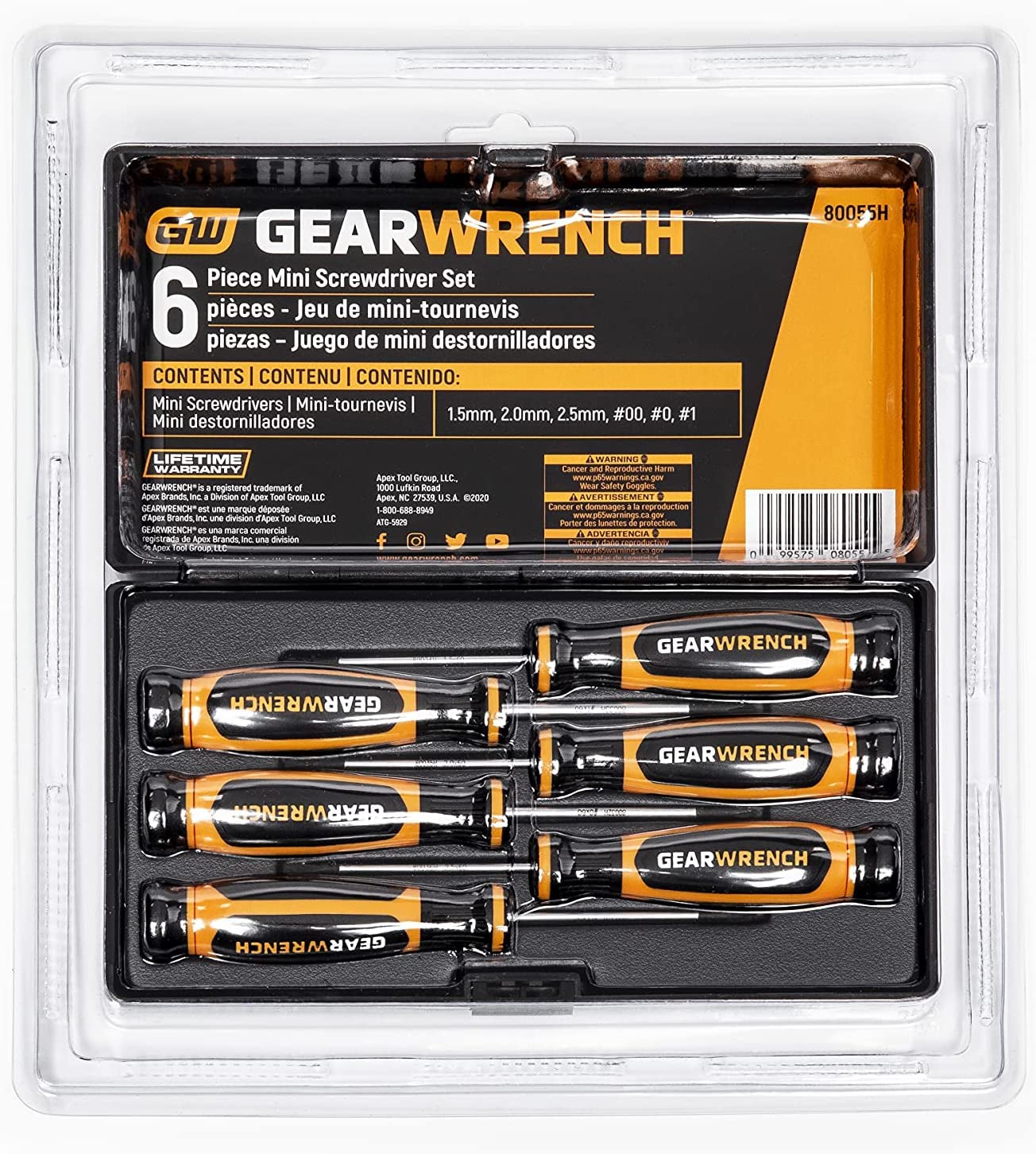 gearwrench-80055h-6-piece-mini-dual-material-screwdriver-set-with-speed-zone-han image 7