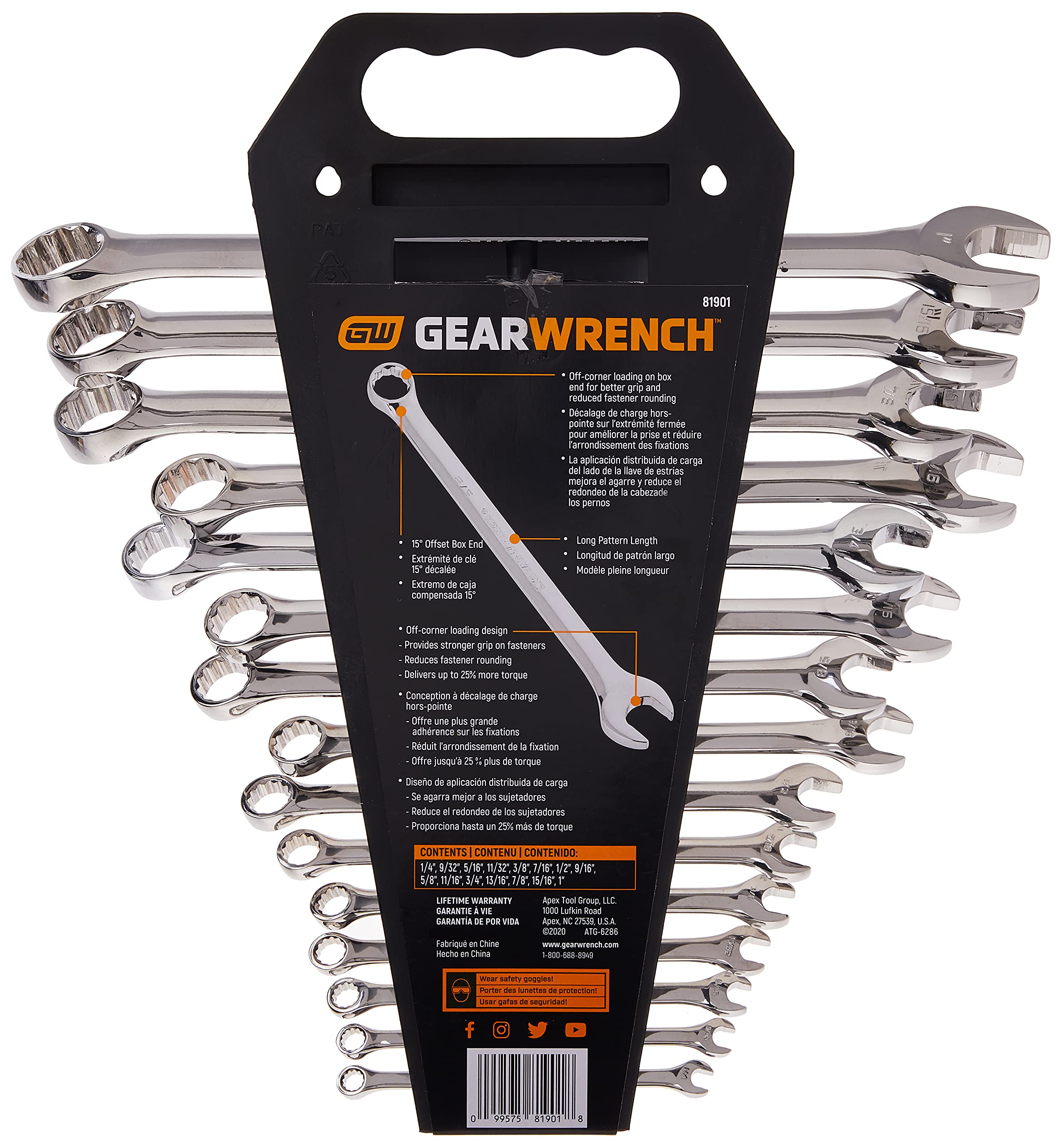 gearwrench-81901-15-piece-12-point-long-pattern-combination-wrench-set-sae image 8