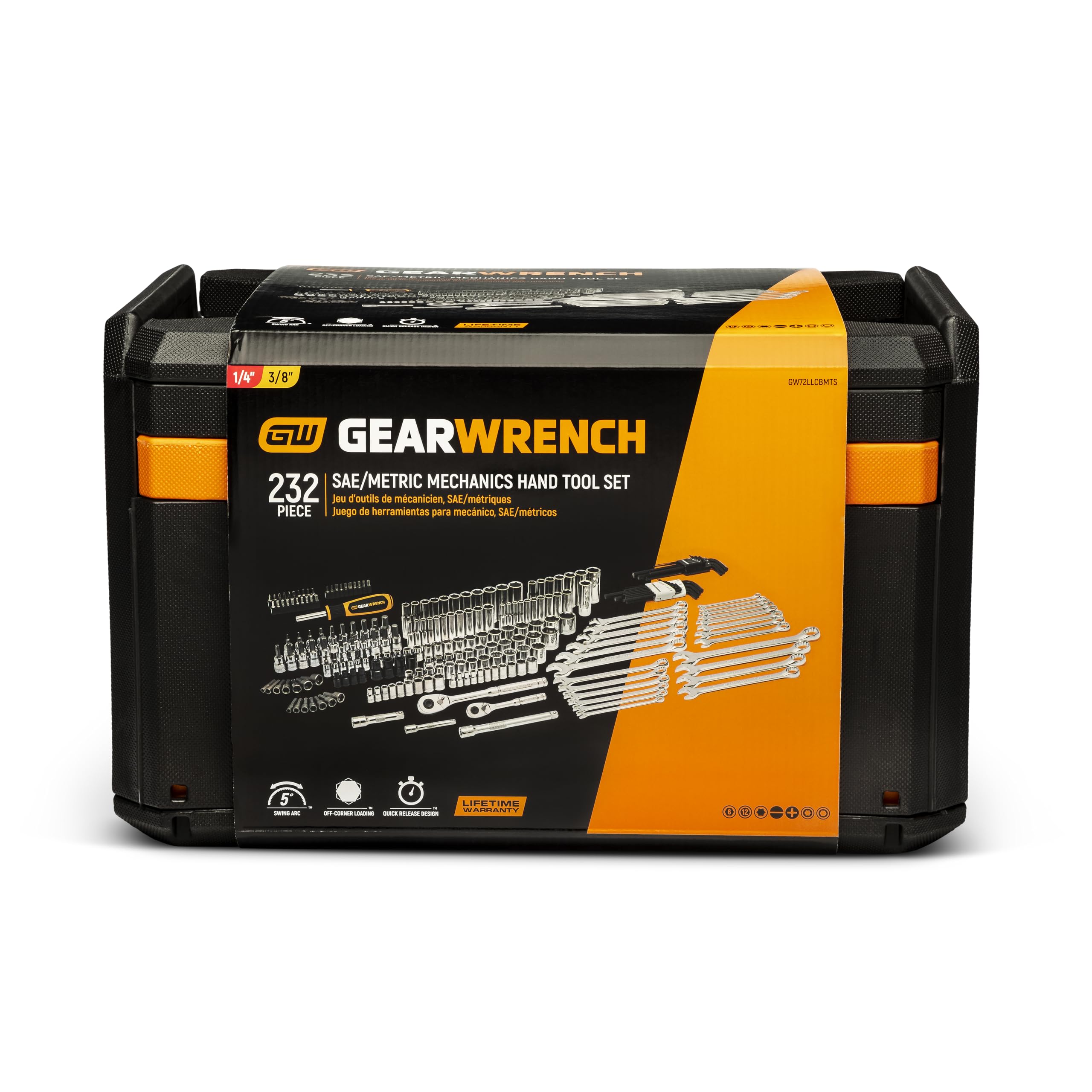 gearwrench-gw72llcbmts-232-piece-1-4-and-3-8-drive-metric-sae-mechanics-tool-set image 6