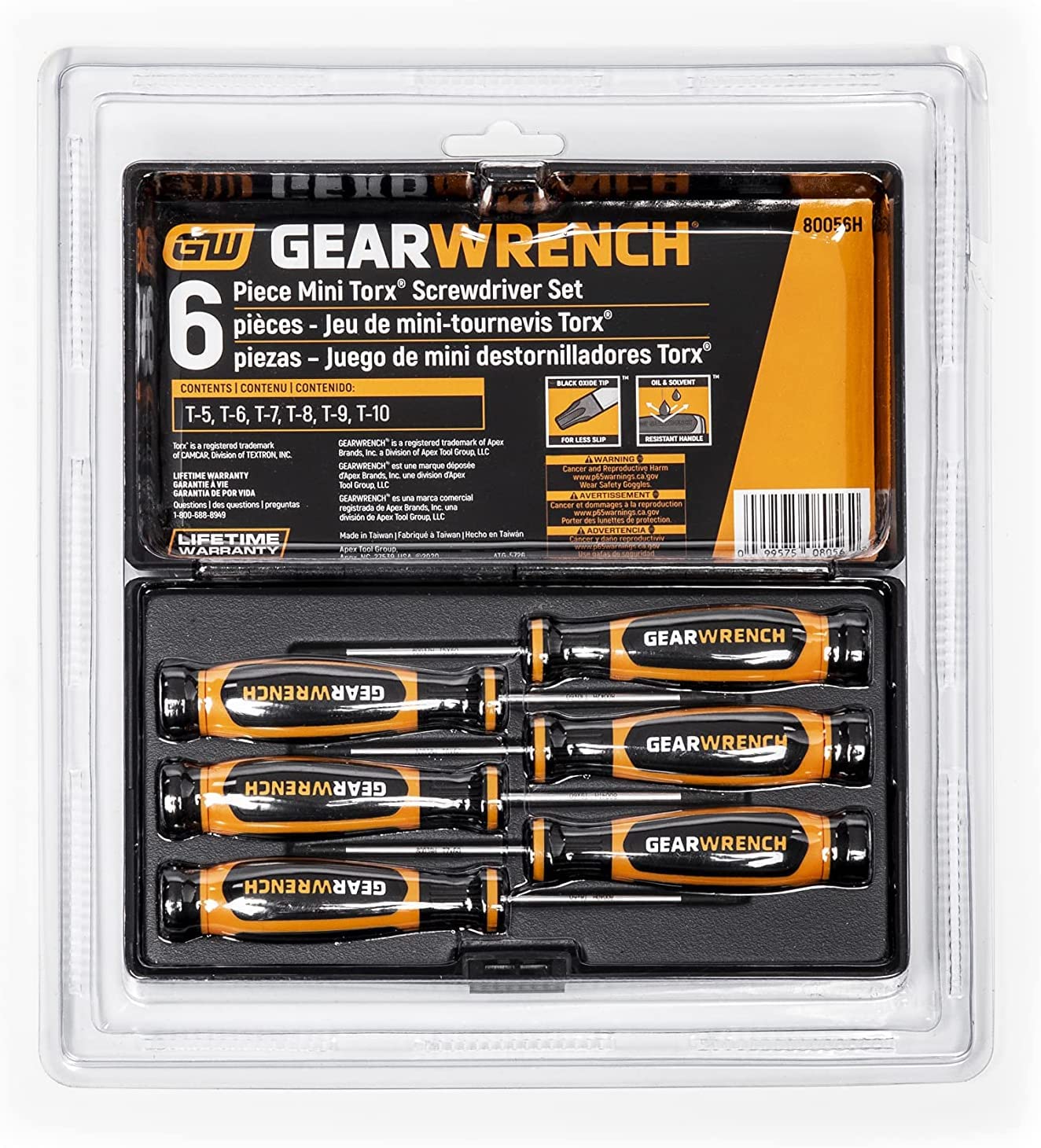 gearwrench-80056h-6-pc-torx-mini-dual-material-screwdriver-set-t5-t10-precision- image 6