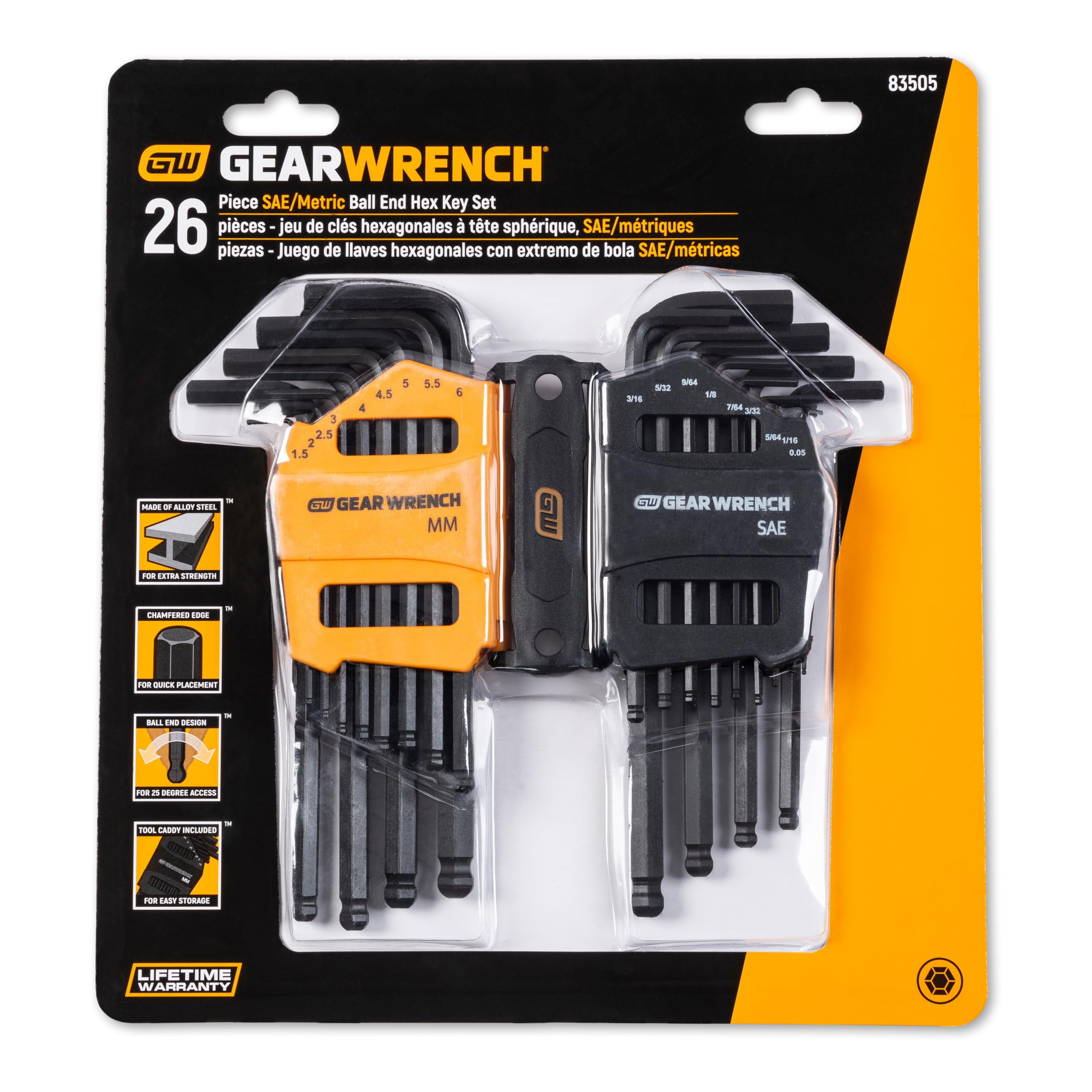 gearwrench-83505-26-piece-sae-metric-ball-end-long-arm-hex-key-set image 6