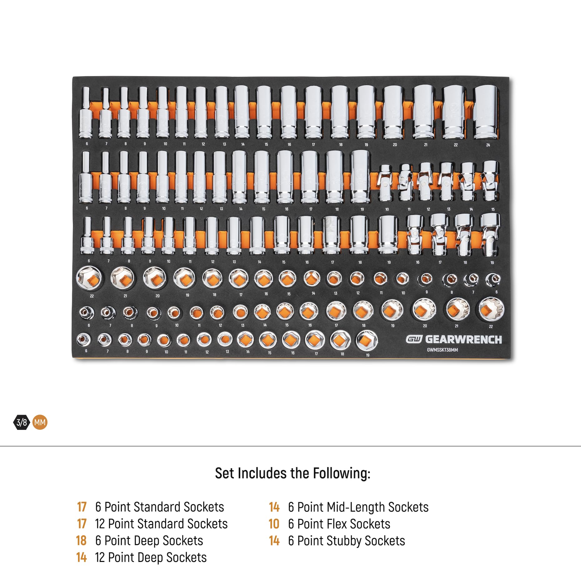 gearwrench-gwmsskt38mm-104-piece-3-8-drive-master-metric-socket-set-6-12-point-s image 6