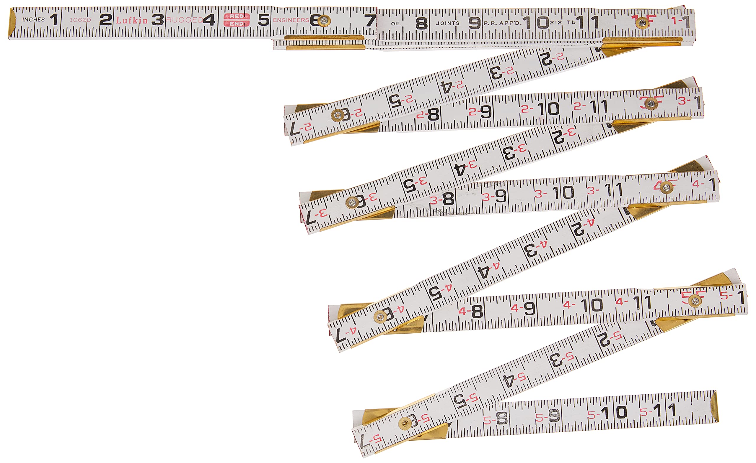 crescent-lufkin-1066dn-red-end-5-8-x-6-engineer-s-scale-wood-rule image 1