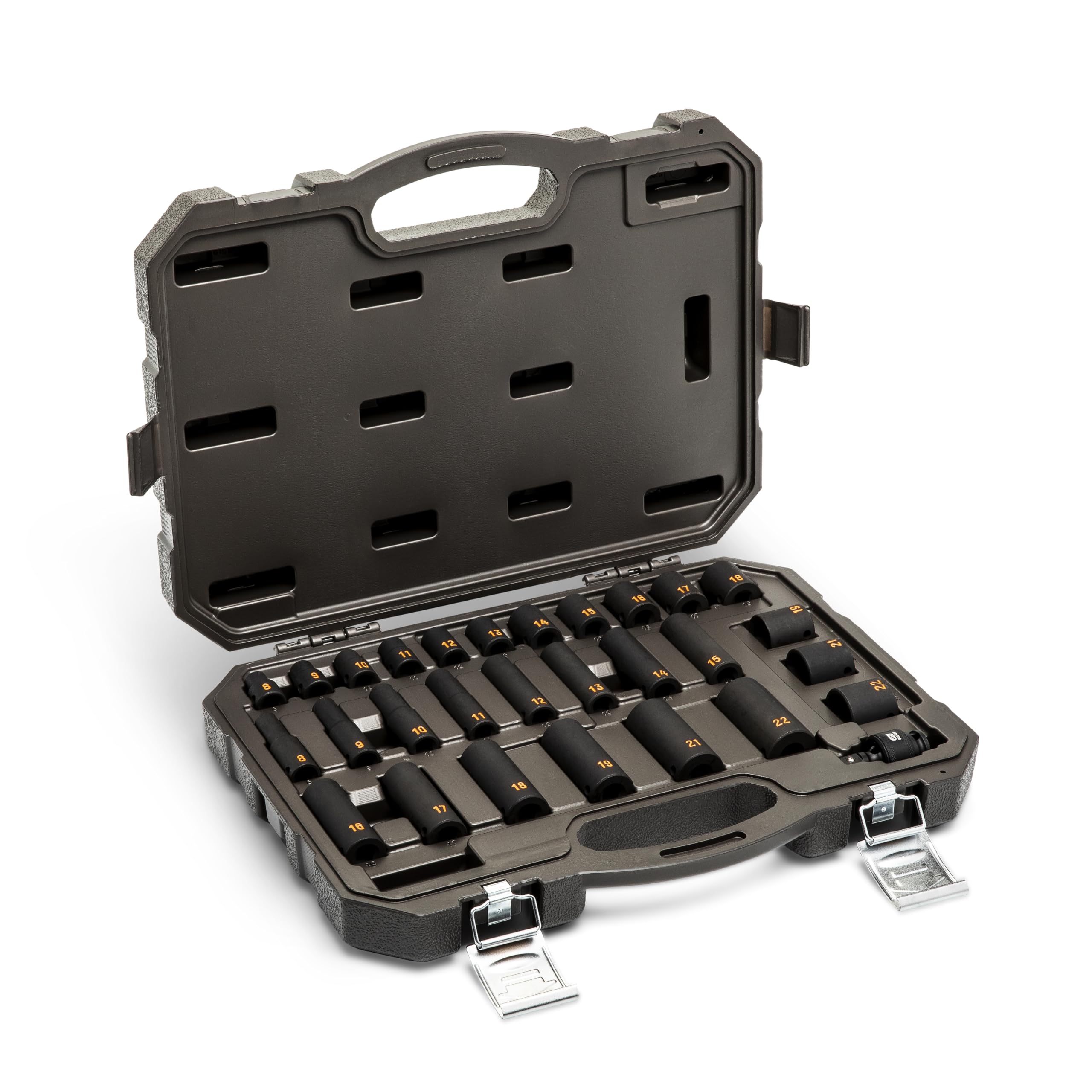 gearwrench-84911h-12-piece-3-8-drive-6-point-metric-hi-viz-impact-socket-set image 7