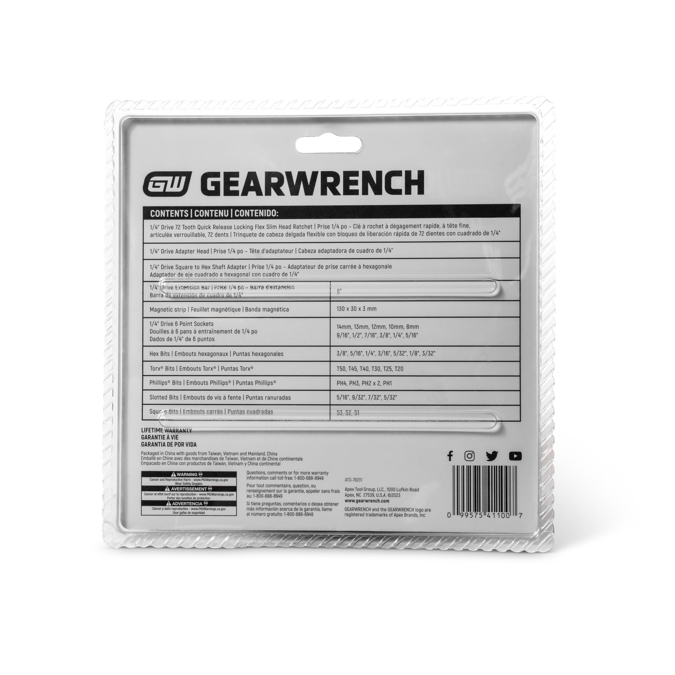 gearwrench-gwmbs41-41-piece-1-4-drive-ratchet-microdriver-set-sae-metric-sockets image 6