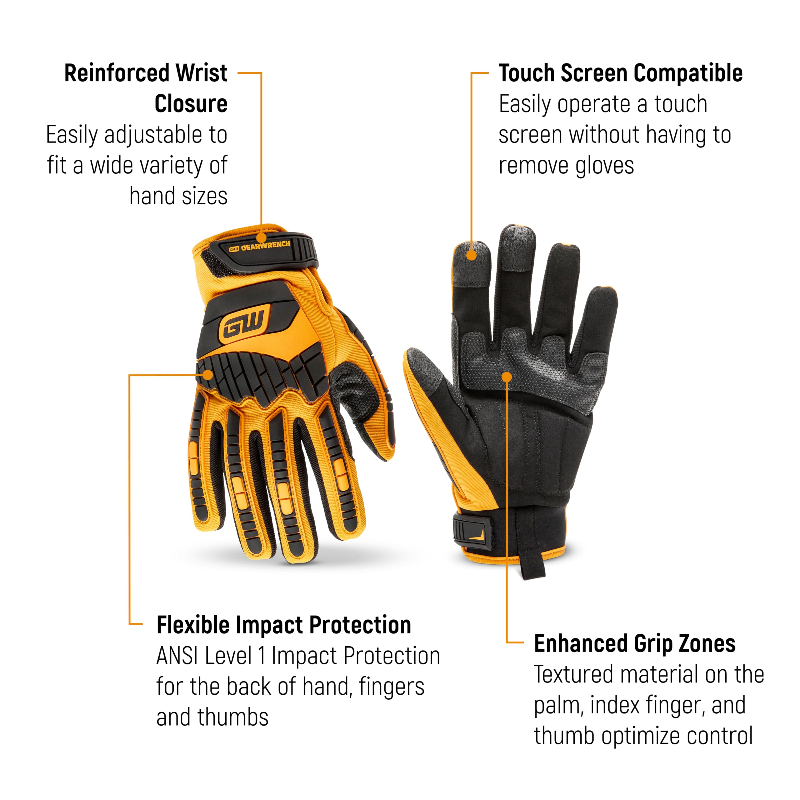 gearwrench-high-performance-work-gloves-high-dexterity-mechanic-gloves-for-gripp image 2
