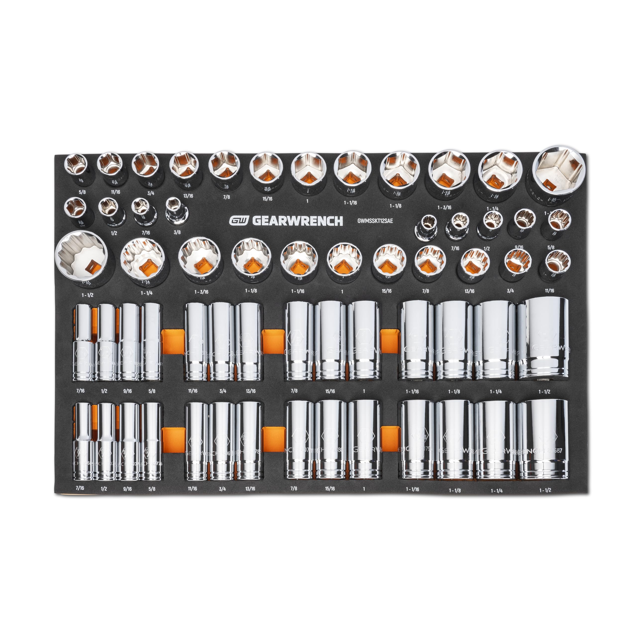 gearwrench-gwmsskt38sae-85-pc-3-8-drive-master-sae-socket-set-in-foam-storage-tr image 8