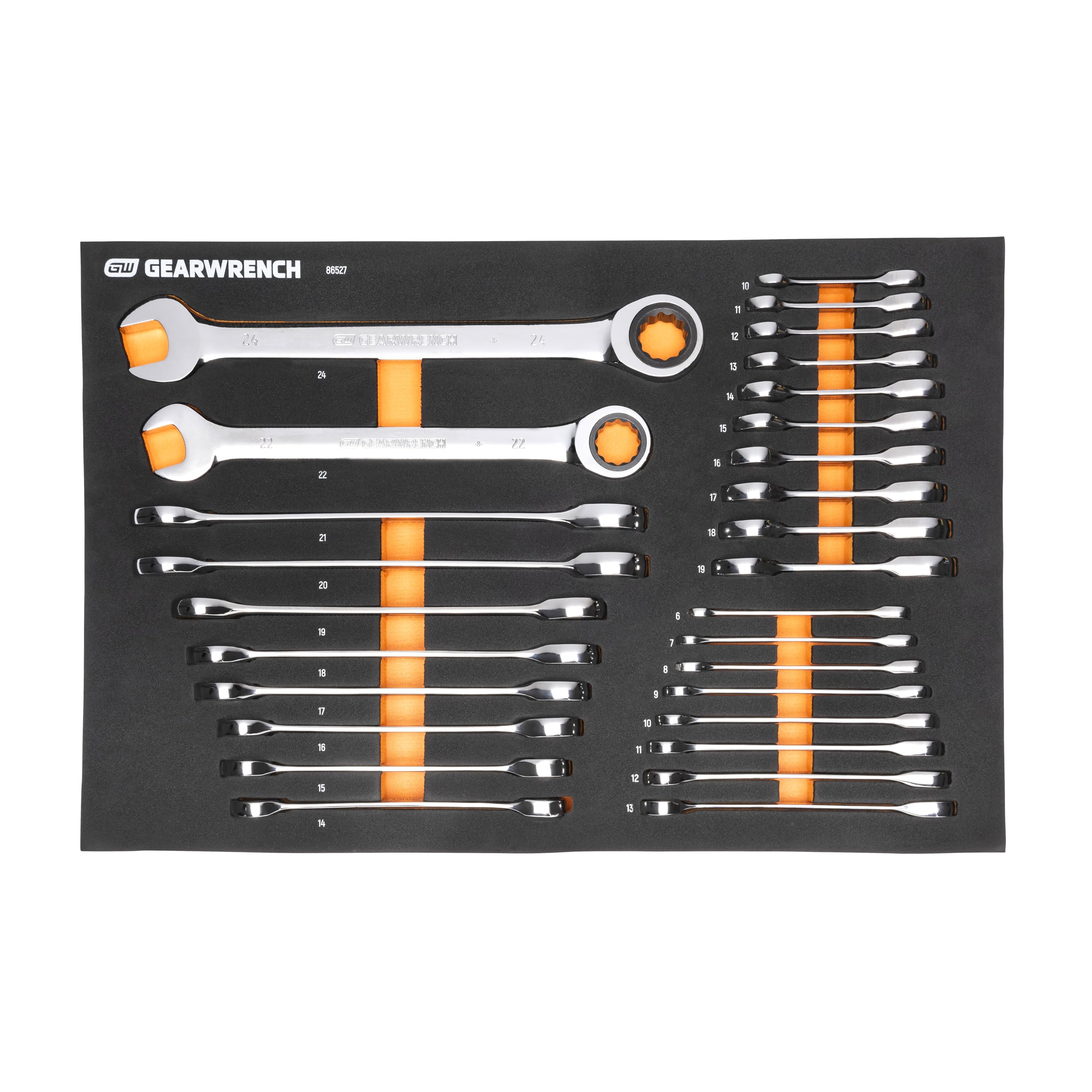gearwrench-86527-28-piece-72t-metric-standard-stubby-ratcheting-wrench-set-with- image 1