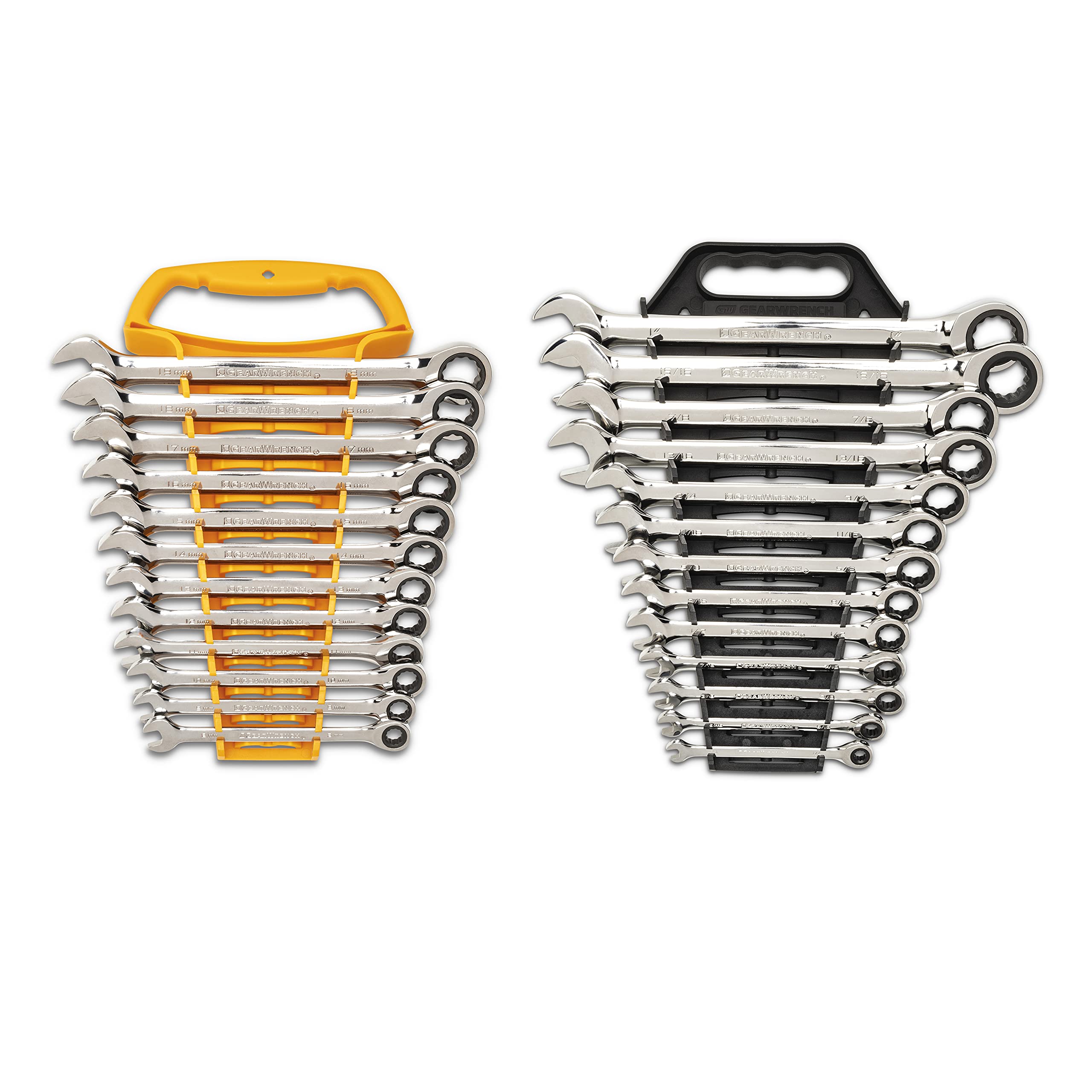 gearwrench-86700-25-pc-combination-ratcheting-wrench-set-sae-metric image 1