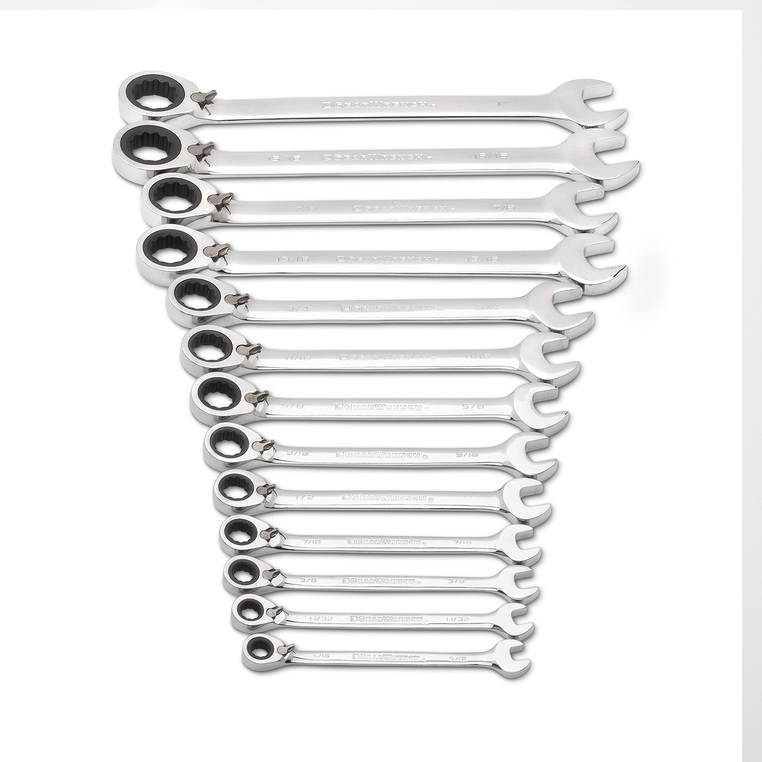 gearwrench-9509n-13-pc-12-point-reversible-ratcheting-combination-wrench-set-sae image 3