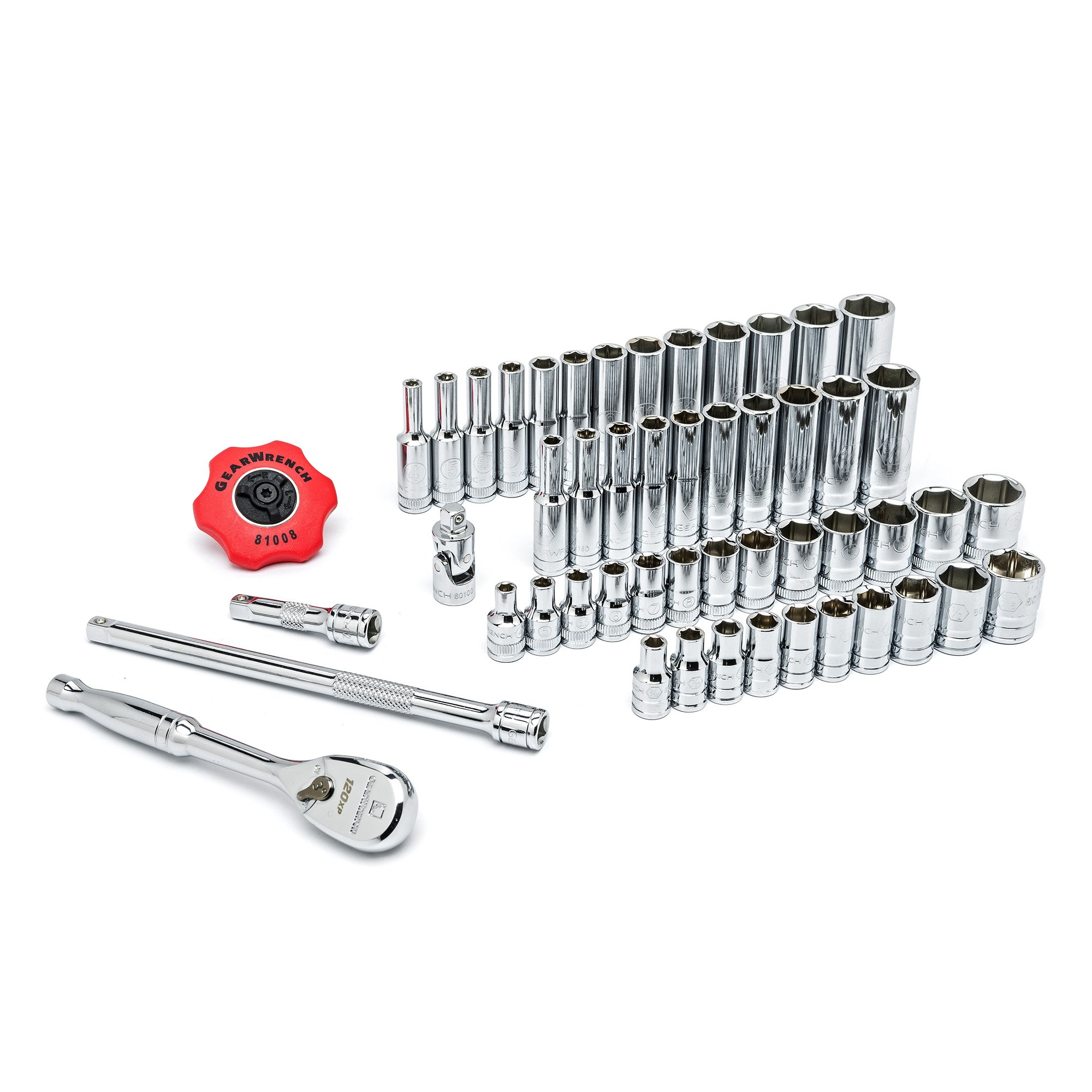 gearwrench-80300p-51-pc-1-4-drive-6-pt-120xp-mechanics-tool-set-standard-deep-sa image 2