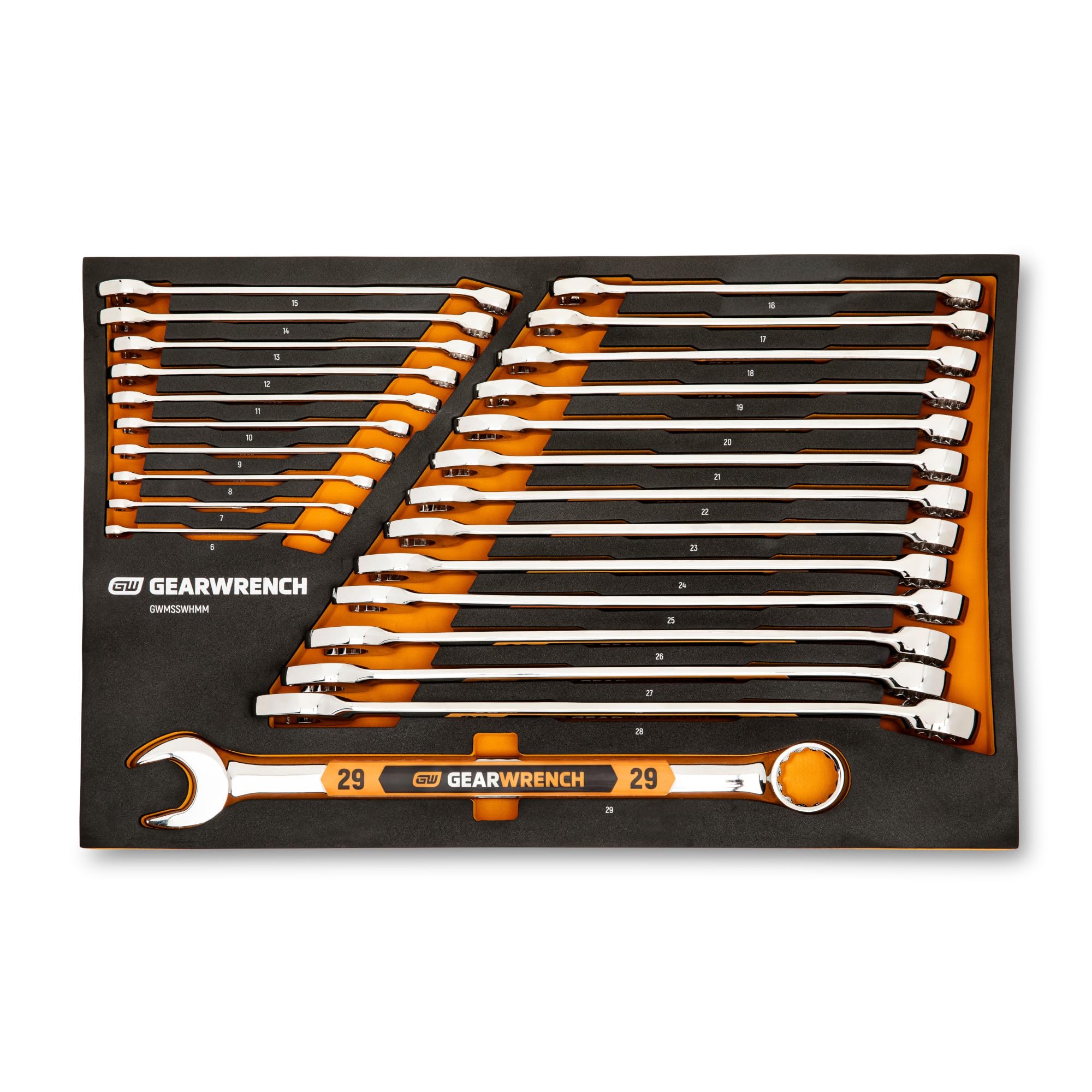 gearwrench-gwmsswhmm-24-piece-12-point-metric-hi-viz-long-pattern-combination-wr image 1