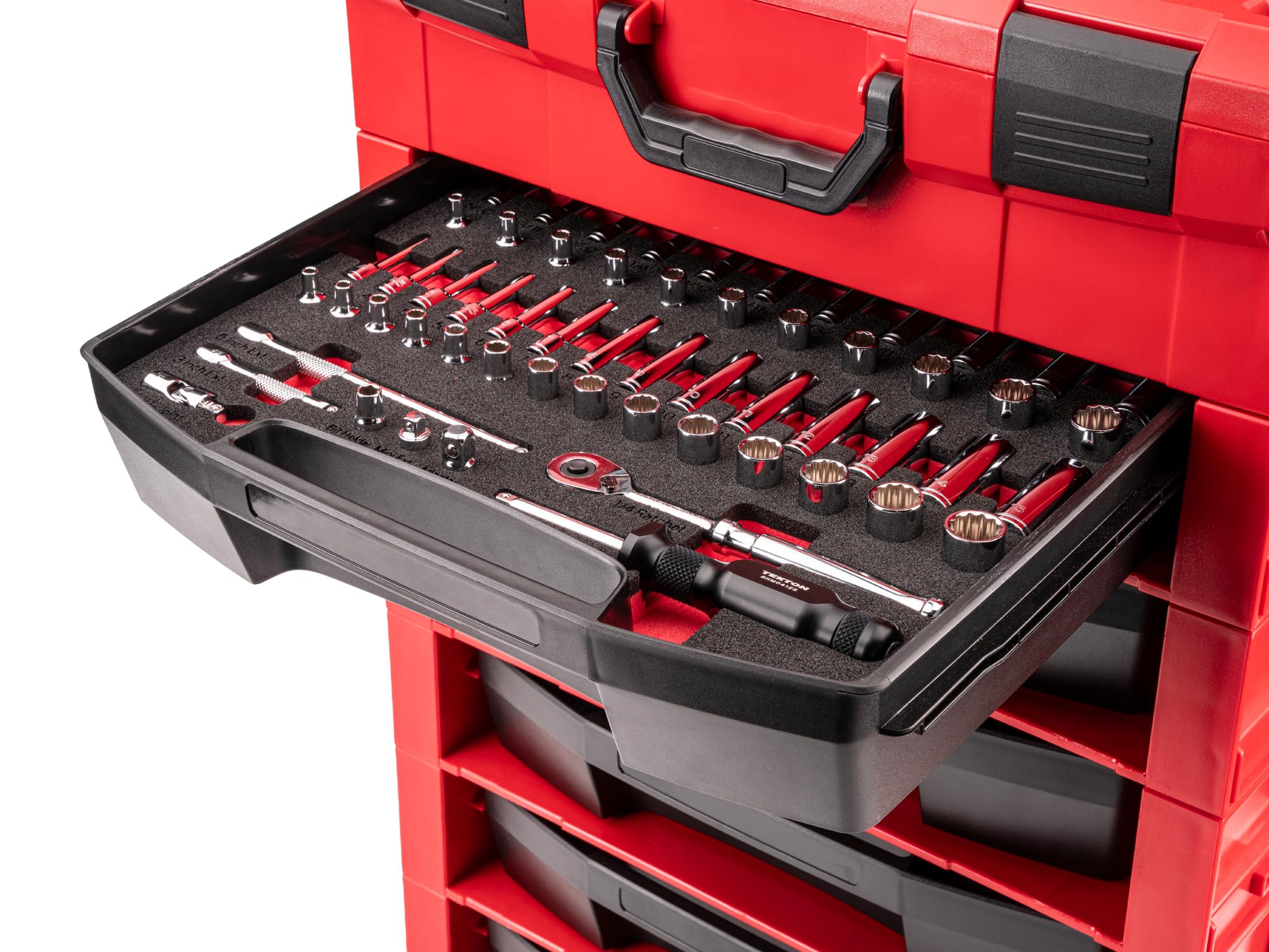 tekton-olb94304-1-4-inch-drive-12-point-socket-and-ratchet-set-58-piece-sae-and- image 6
