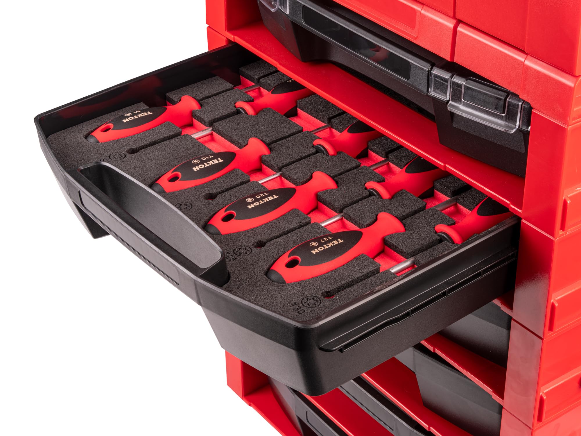 tekton-dwz90601-square-and-torx-screwdriver-set-8-piece-with-l-boxx-drawer-rack image 4