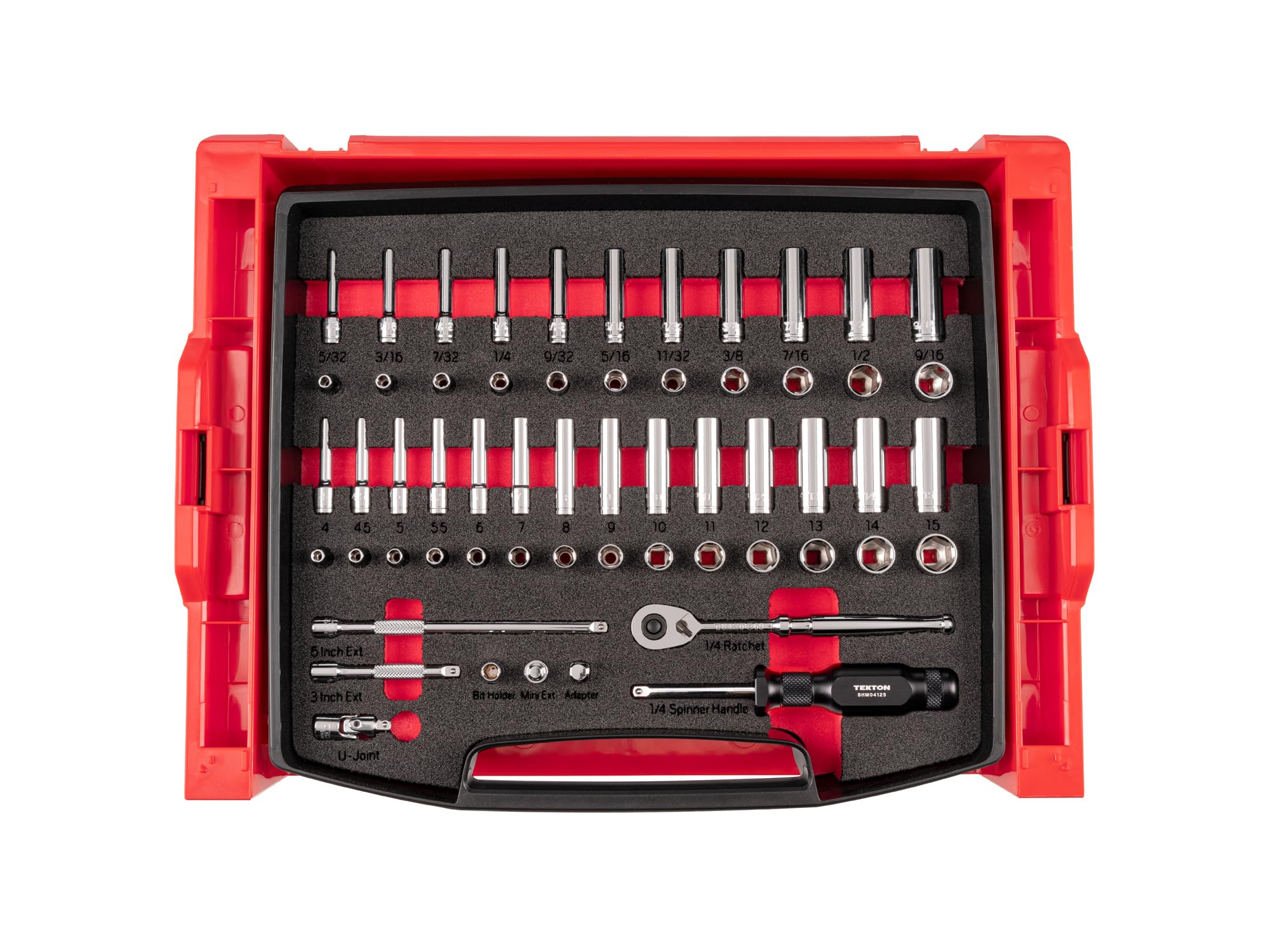 tekton-olb94303-1-4-inch-drive-6-point-socket-ratchet-set-58-piece-with-l-boxx-s image 1