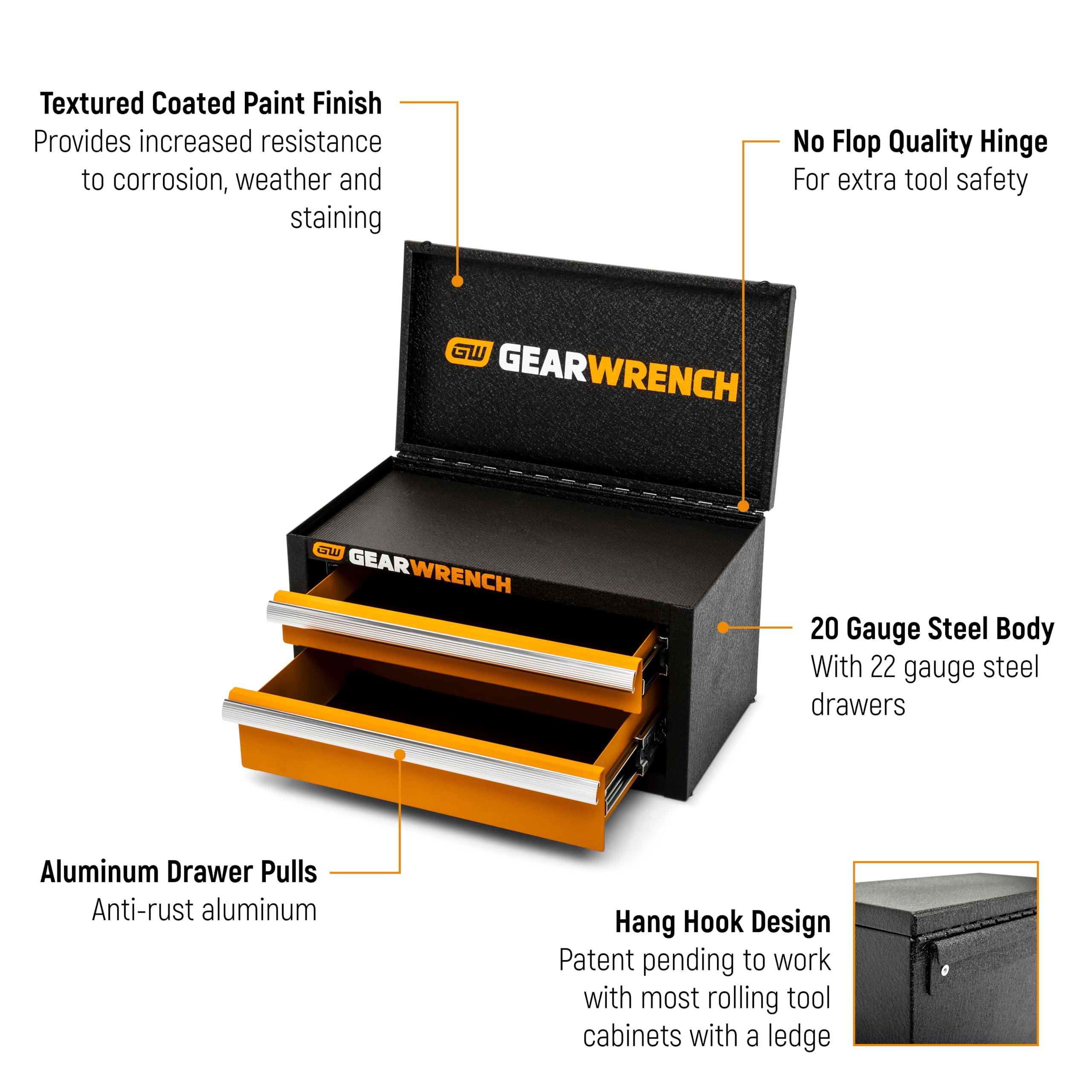 gearwrench-gwbxminis-11-2-drawer-mini-toolbox-with-hang-hook-design image 2