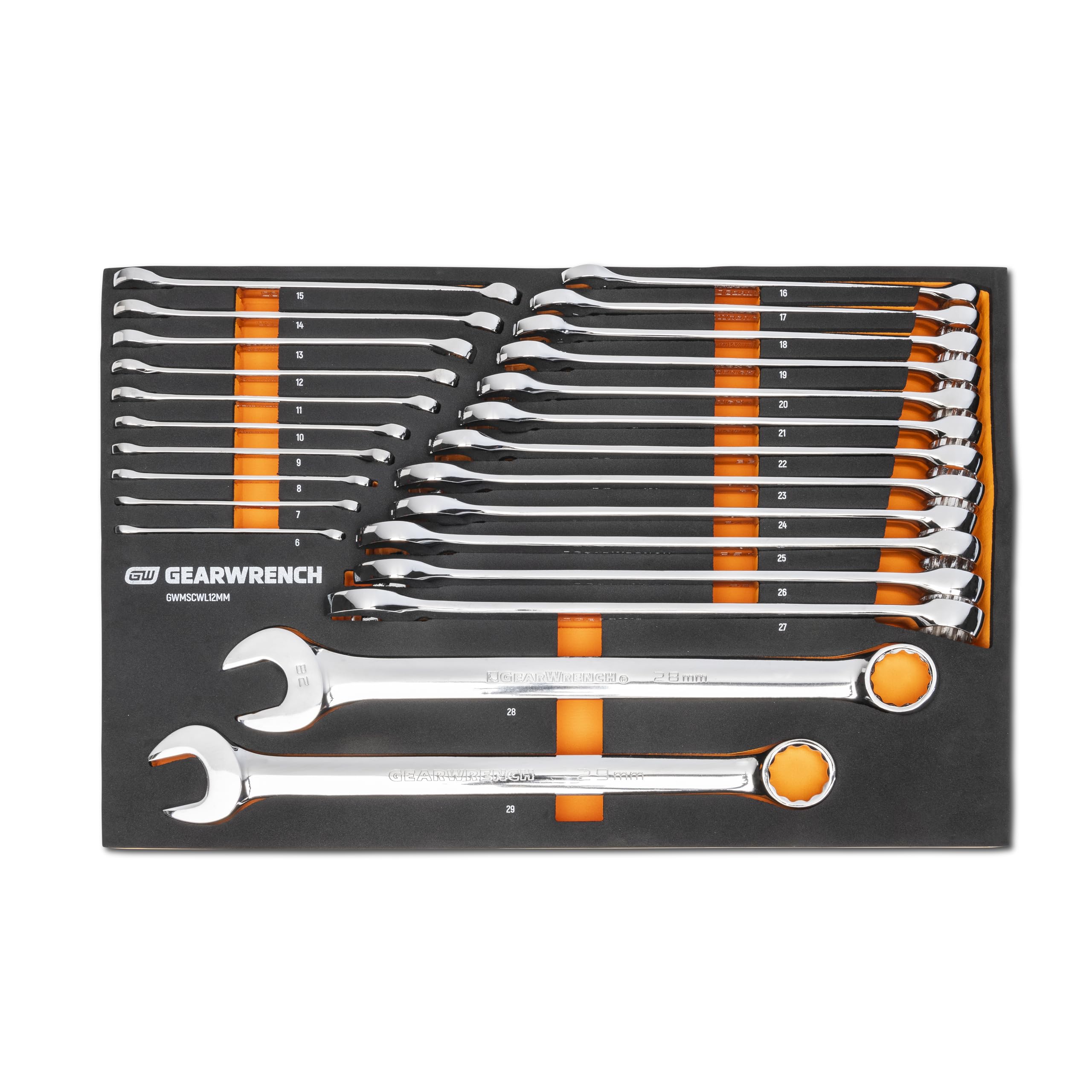 gearwrench-gwmscwl12mm-24-piece-12-point-long-pattern-combination-metric-wrench- image 1