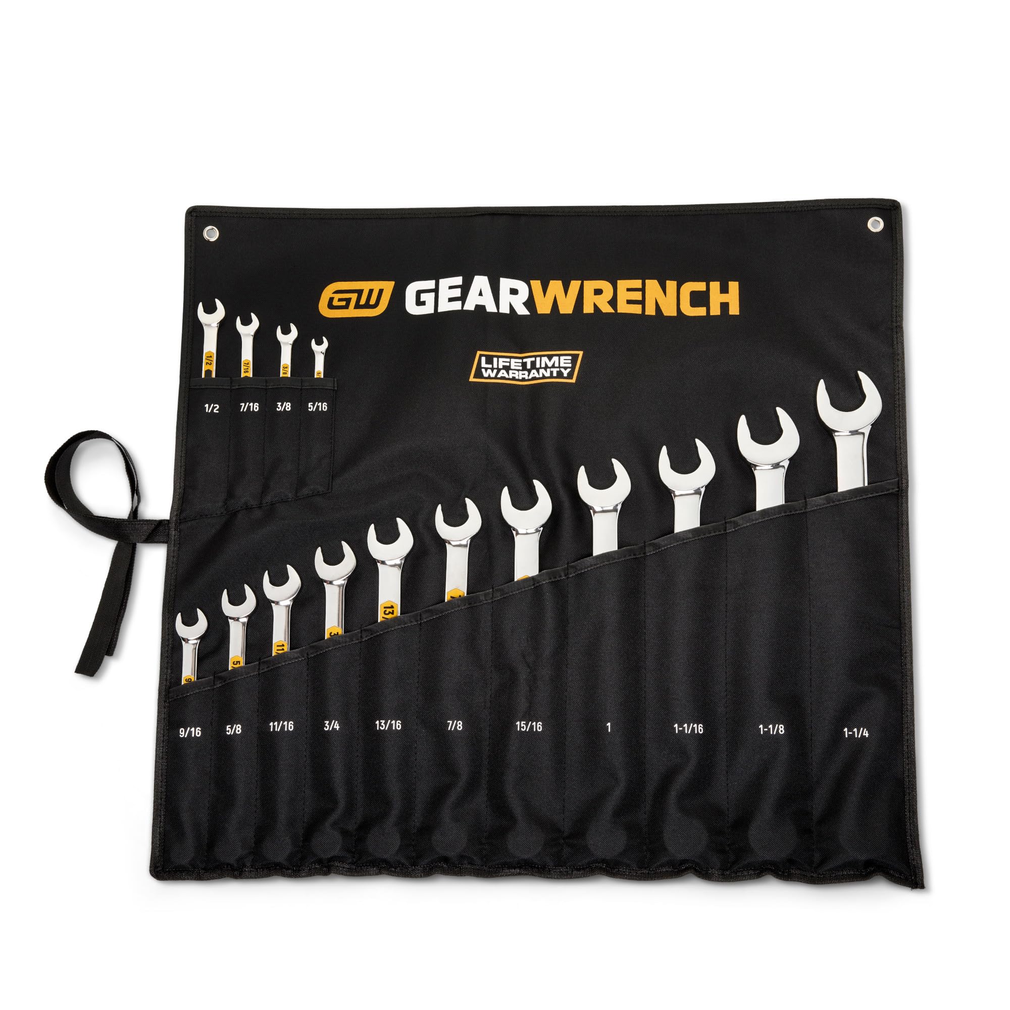 gearwrench-81918h-15-piece-12-point-sae-hi-viz-long-pattern-combination-wrench-s image 3