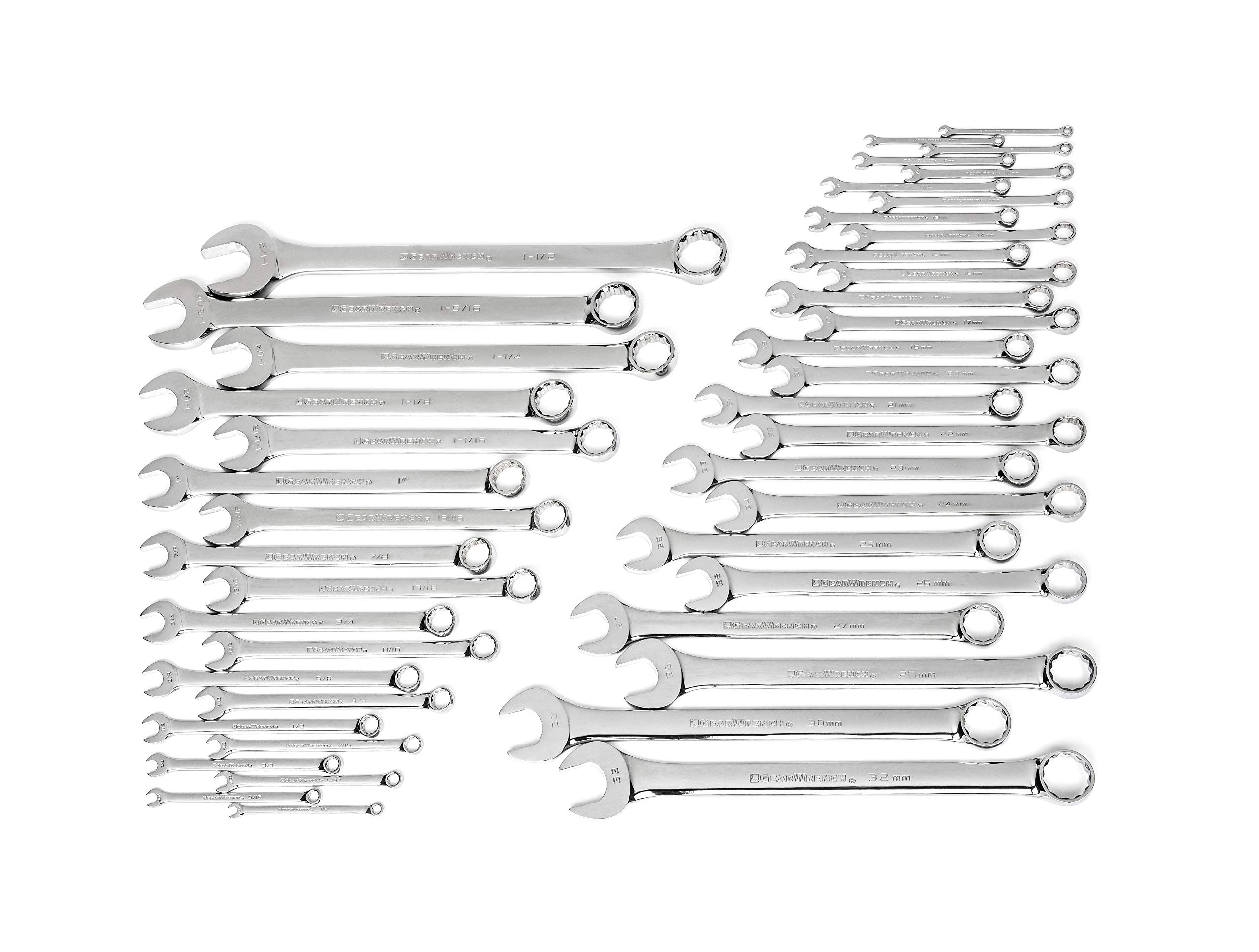 gearwrench-81919-44-piece-master-combination-wrench-set-metric-sae-long-pattern- image 1
