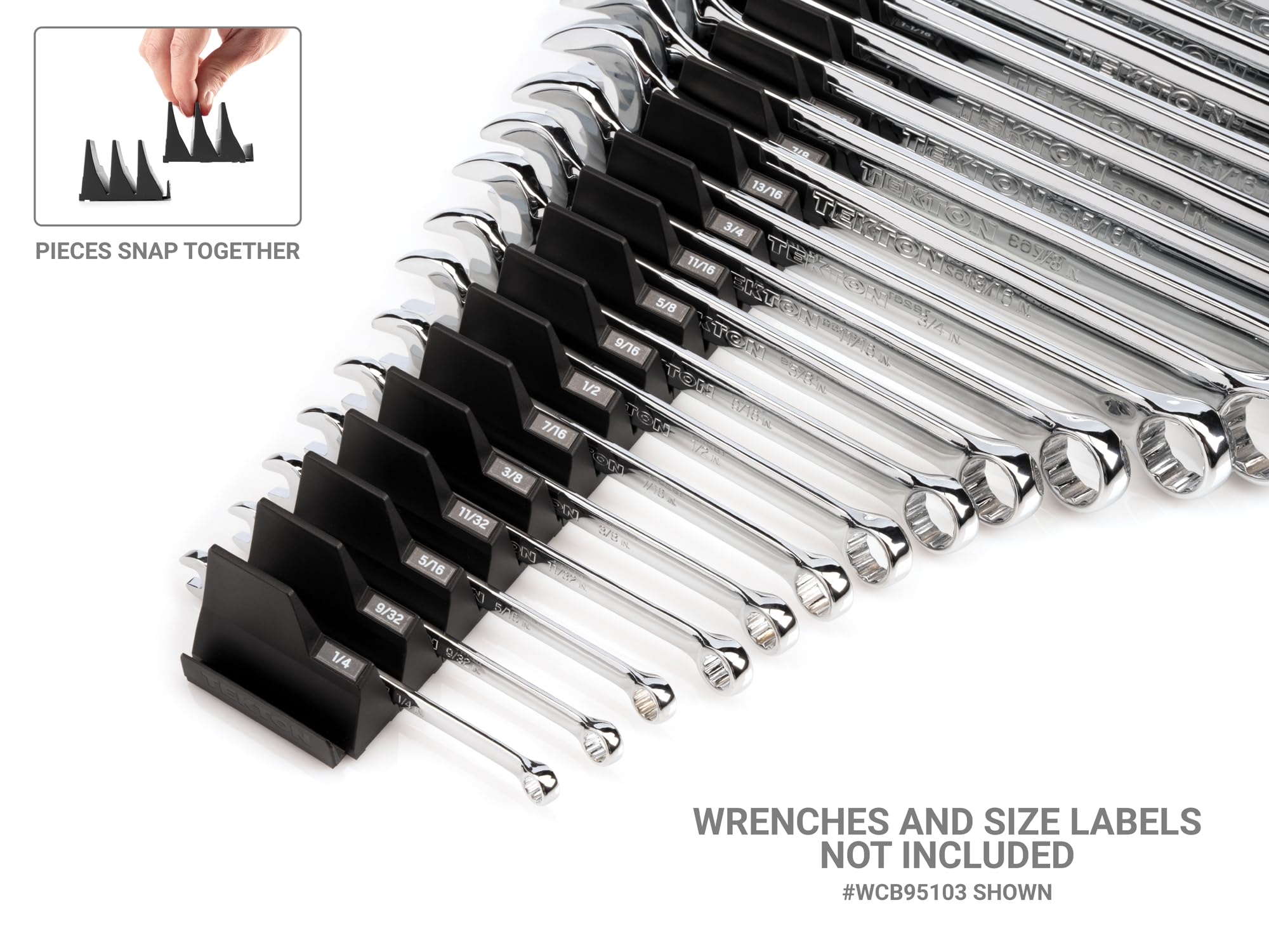 tekton-otm92115-modular-wrench-organizer-set-15-tool-black-made-in-usa image 2