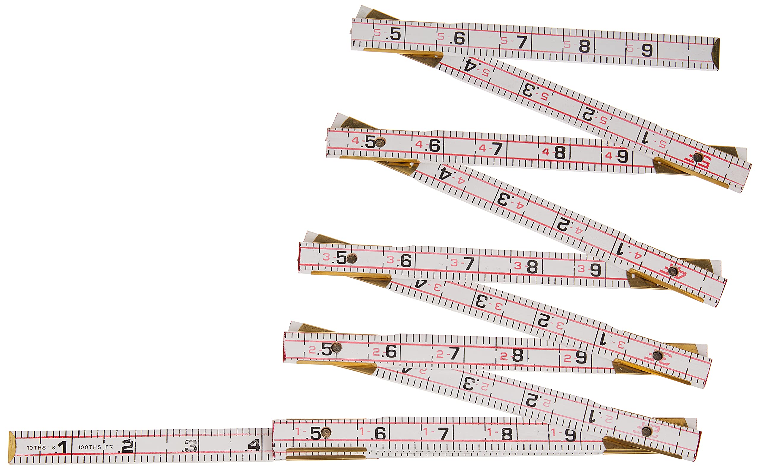 crescent-lufkin-1066dn-red-end-5-8-x-6-engineer-s-scale-wood-rule image 2