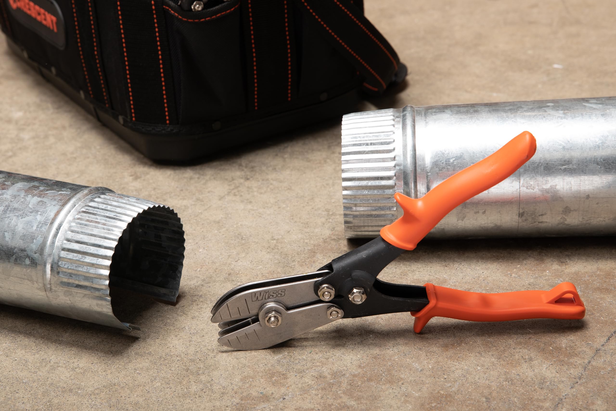 crescent-wiss-wc5sn-9-3-4-5-blade-hand-crimper-for-hvac-sheet-metal-gutter-downs image 5